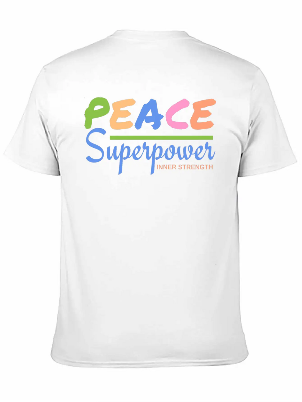 Peace Powerful Breathable Soft Cotton T-Shirt – Timeless Casual Look
