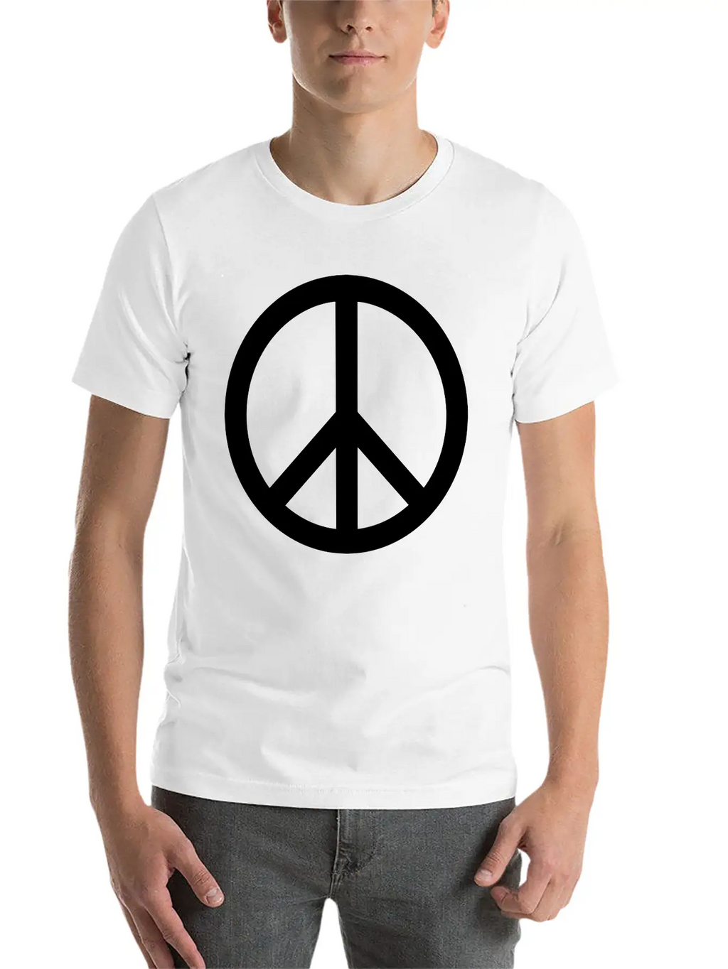 Peace Sign, Peace Classic Cotton Tee – Unisex Comfort For Any Season