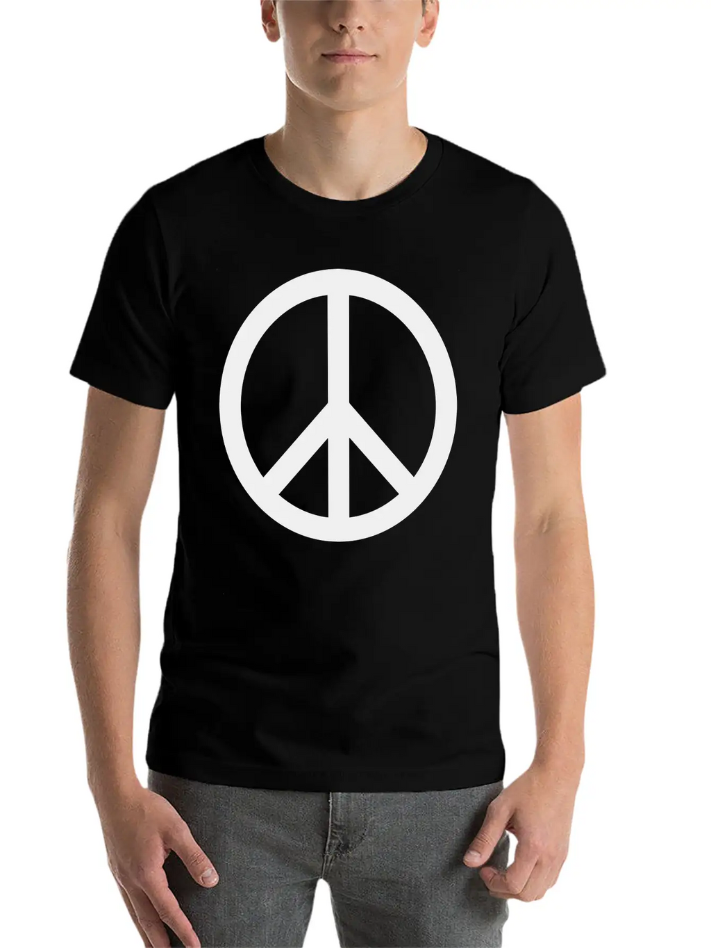 Peace Sign, Peace Classic Cotton Tee – Unisex Comfort For Any Season