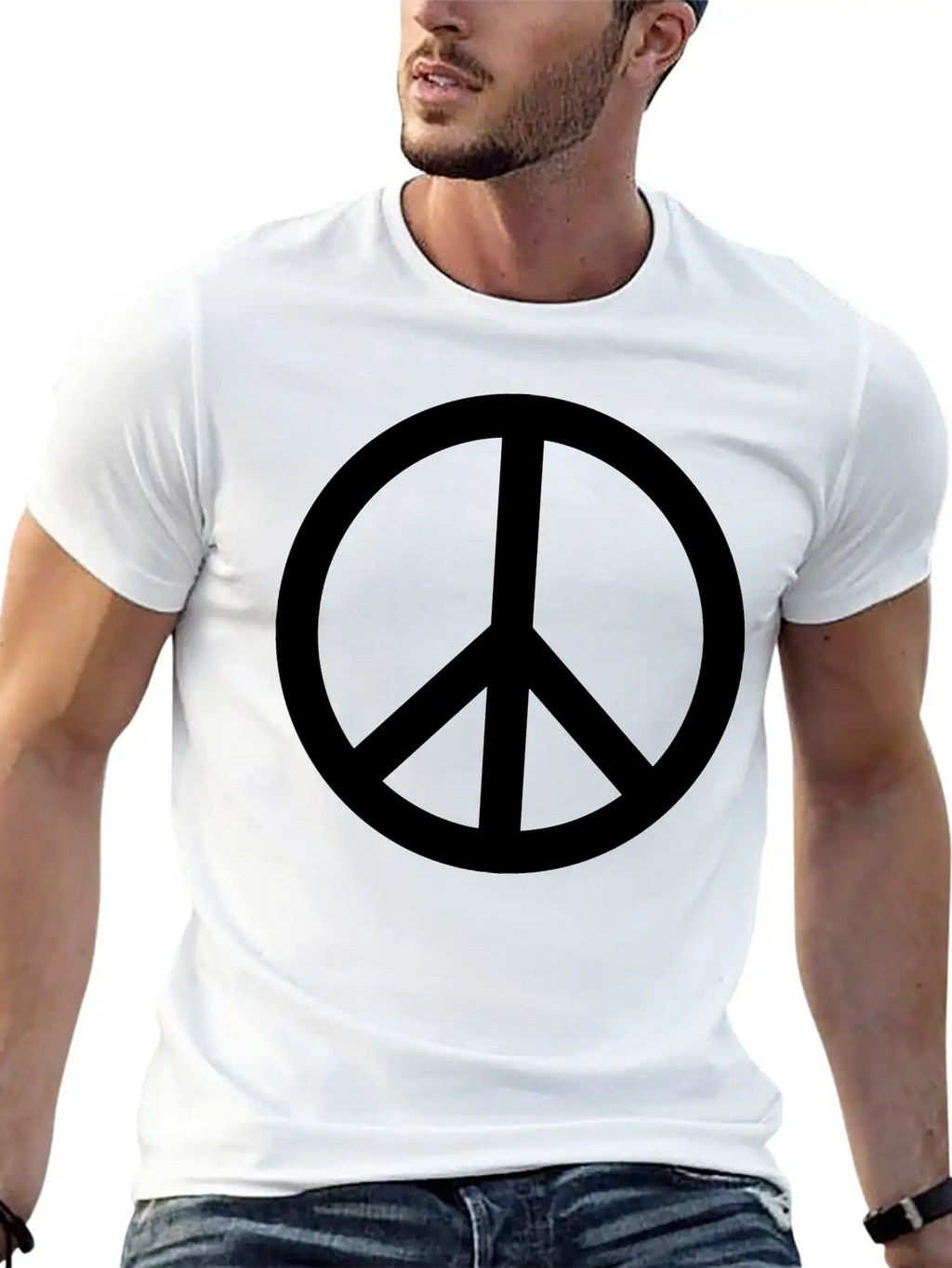 Peace Sign, Peace Classic Cotton Tee – Unisex Comfort For Any Season