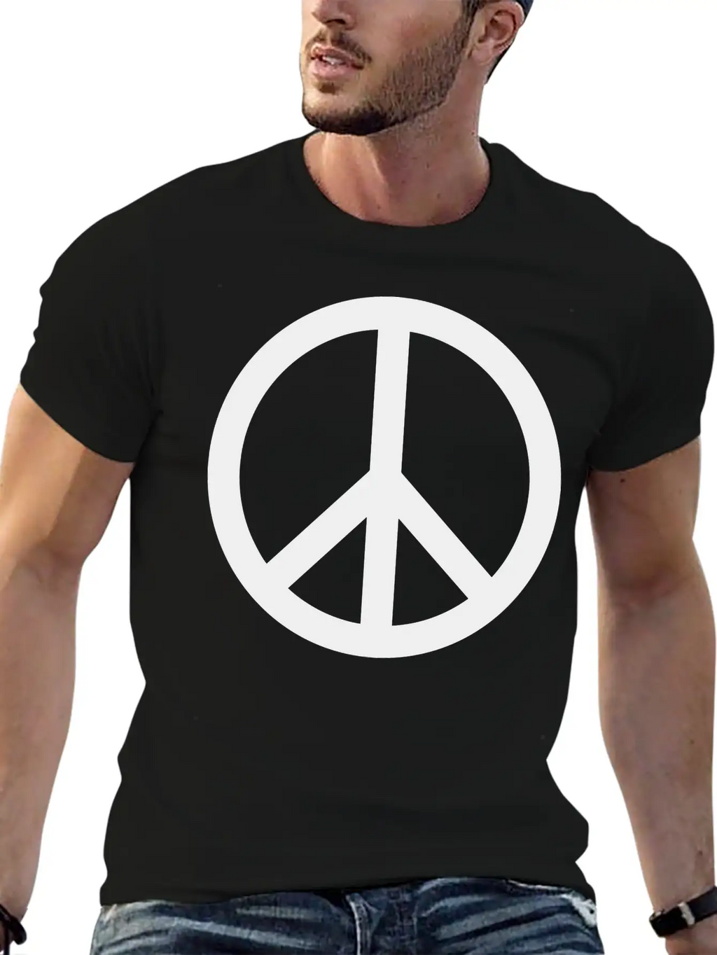 Peace Sign, Peace Classic Cotton Tee – Unisex Comfort For Any Season