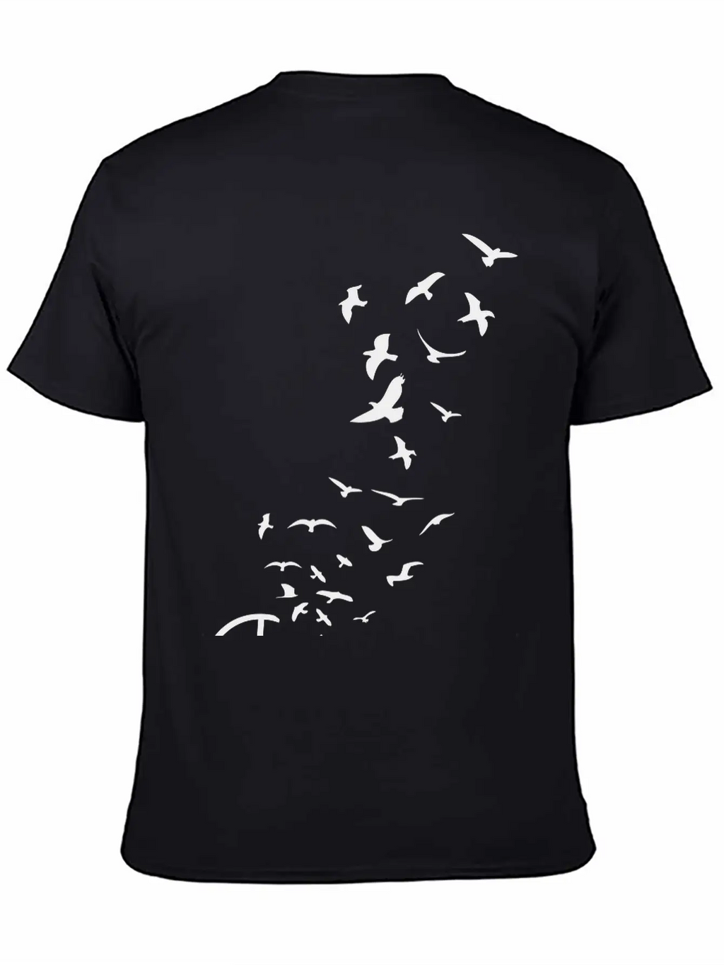 Peace Symbol Flying Birds Timeless Short Sleeve Tee – Comfy And Minimalist Design