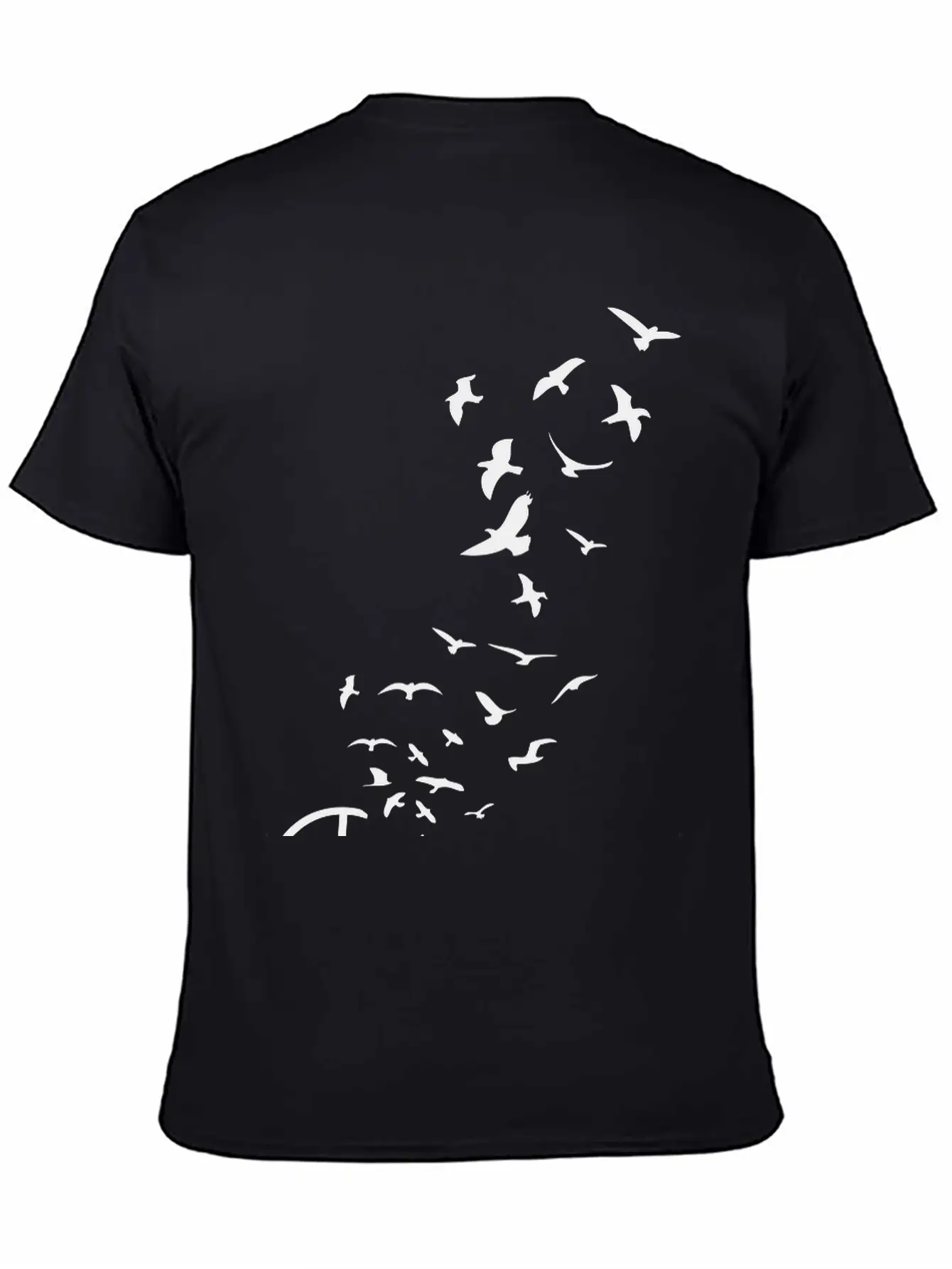 Peace Symbol Flying Birds Timeless Short Sleeve Tee – Comfy And Minimalist Design