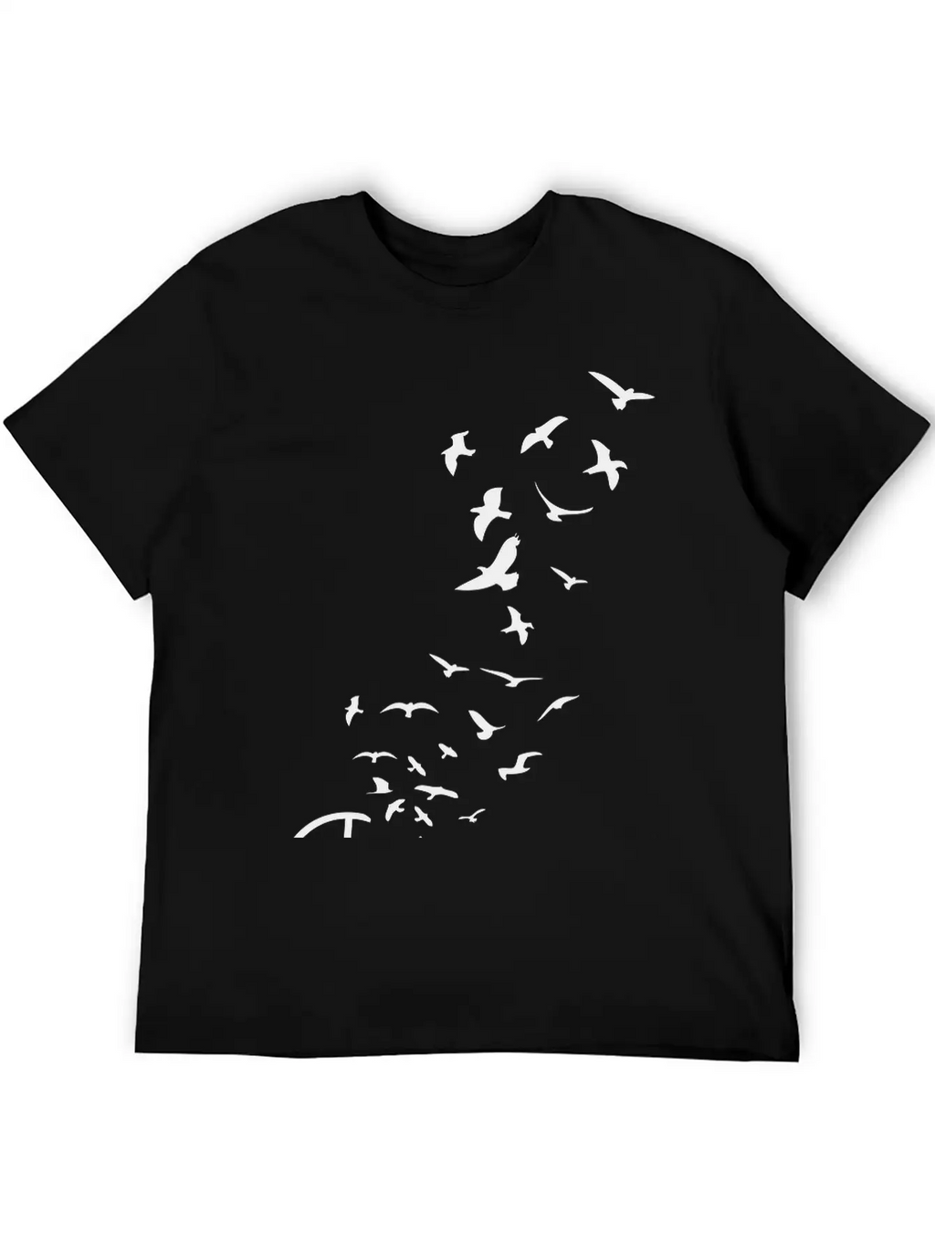 Peace Symbol Flying Birds Timeless Short Sleeve Tee – Comfy And Minimalist Design