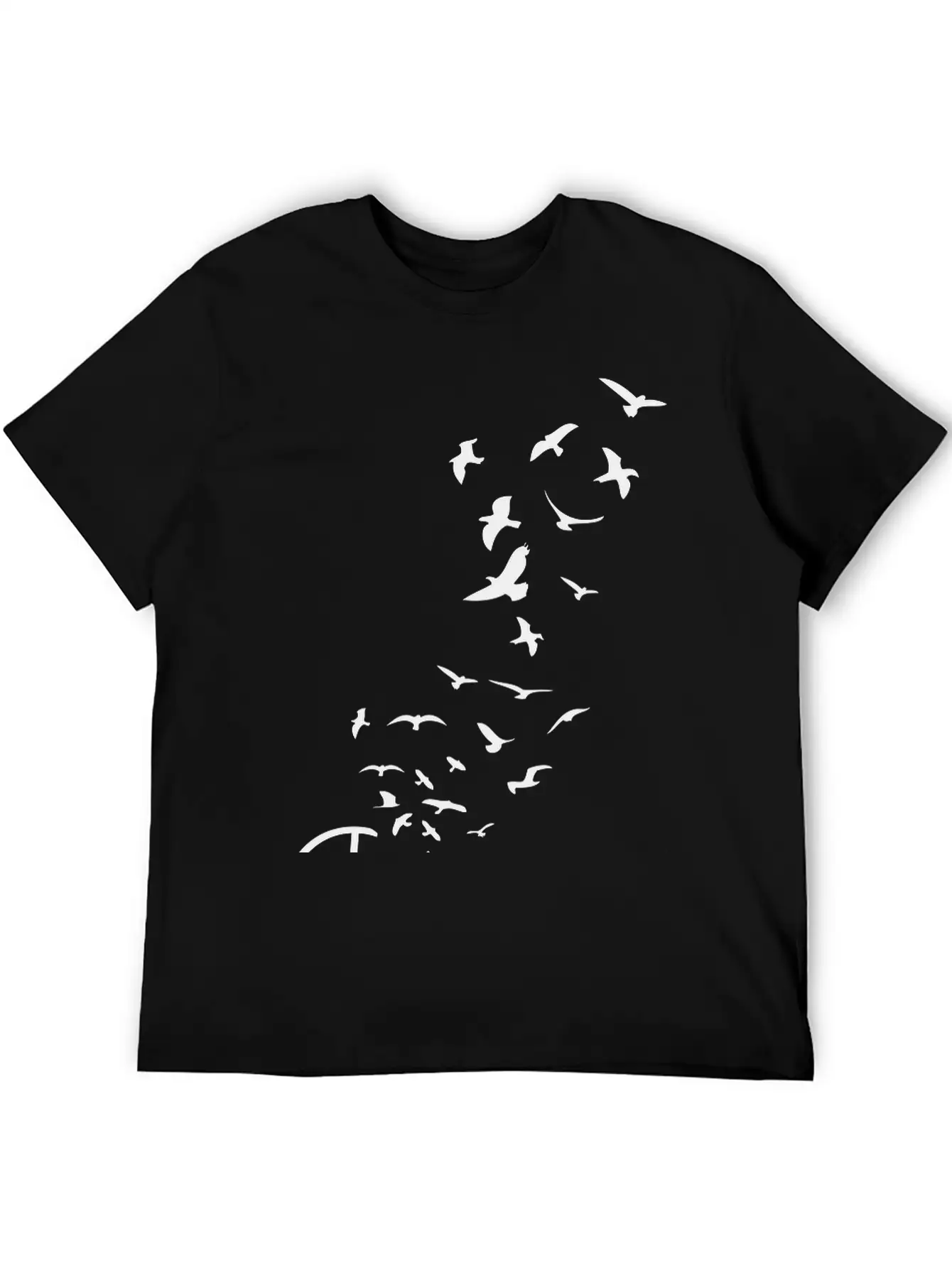 Peace Symbol Flying Birds Timeless Short Sleeve Tee – Comfy And Minimalist Design