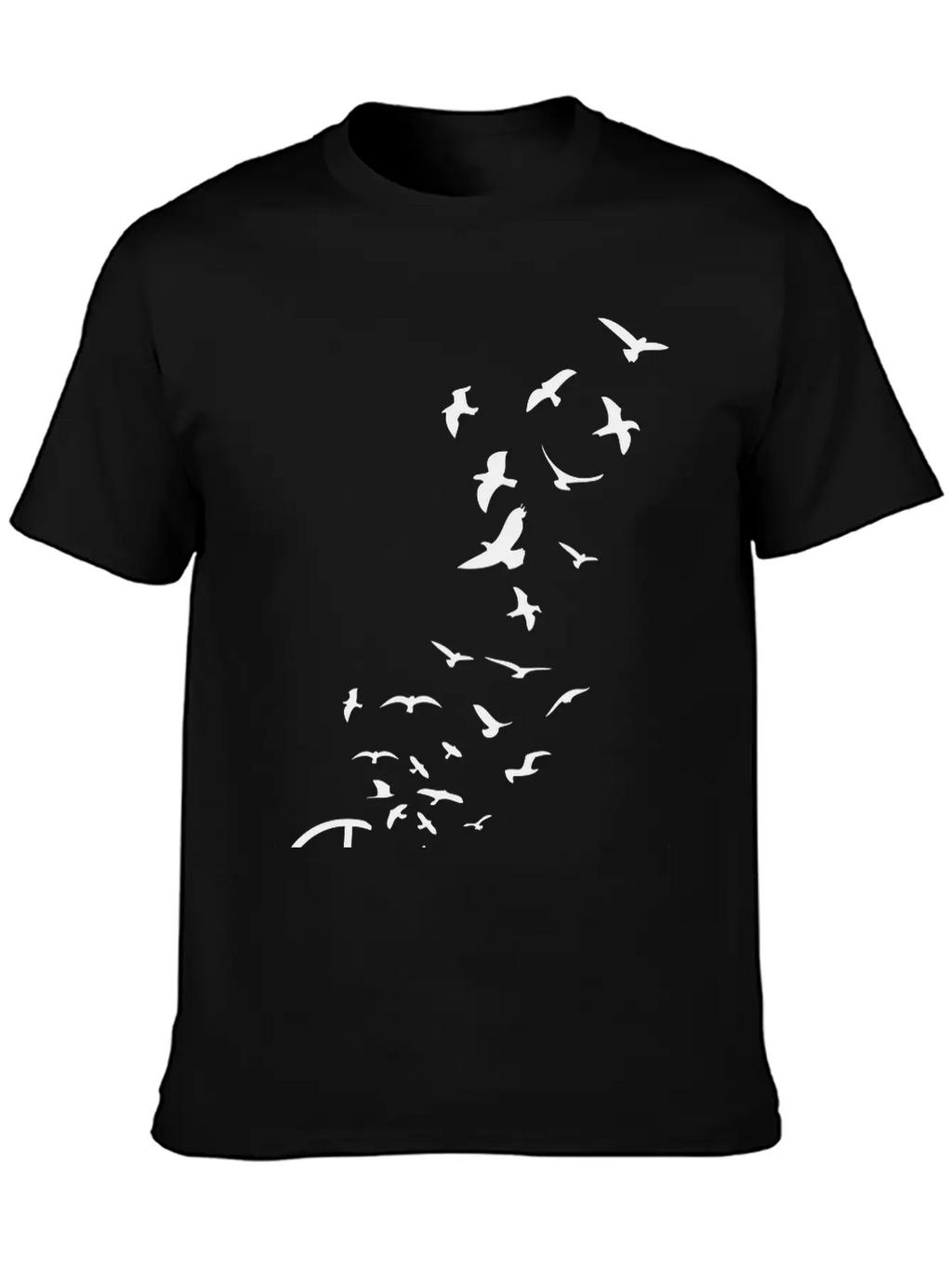 Peace Symbol Flying Birds Timeless Short Sleeve Tee – Comfy And Minimalist Design