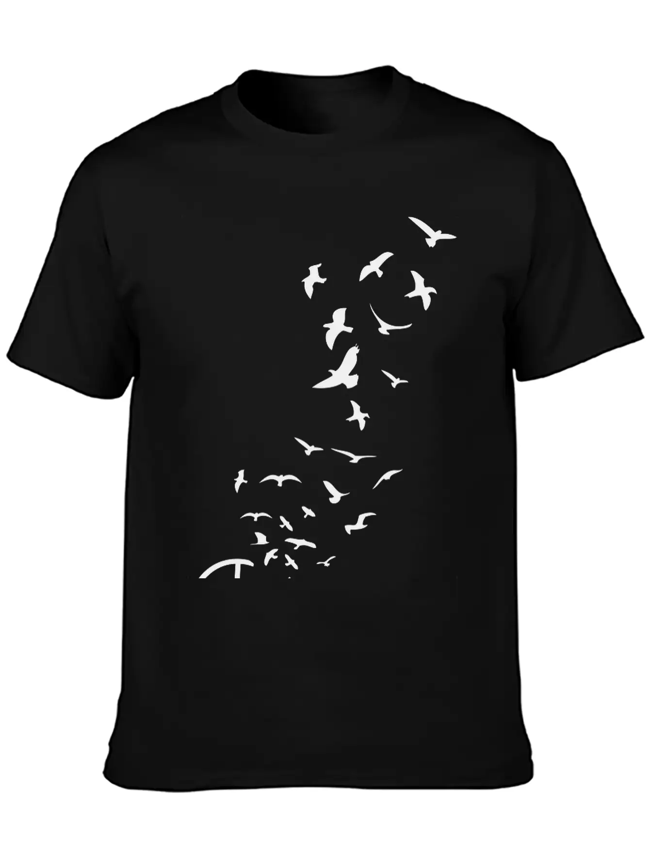 Peace Symbol Flying Birds Timeless Short Sleeve Tee – Comfy And Minimalist Design