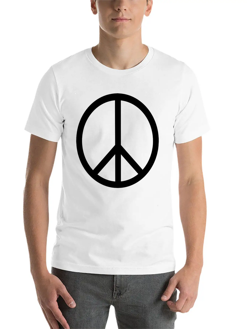 Peace Symbol (vector) Relaxed Everyday Tee – Lightweight And Durable Cotton