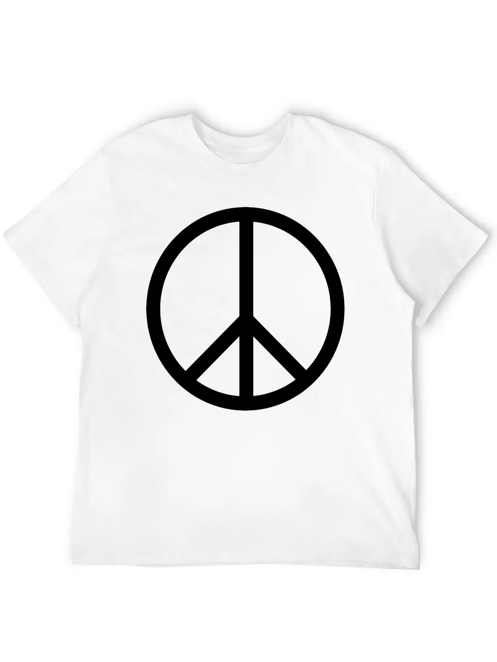 Peace Symbol (vector) Relaxed Everyday Tee – Lightweight And Durable Cotton