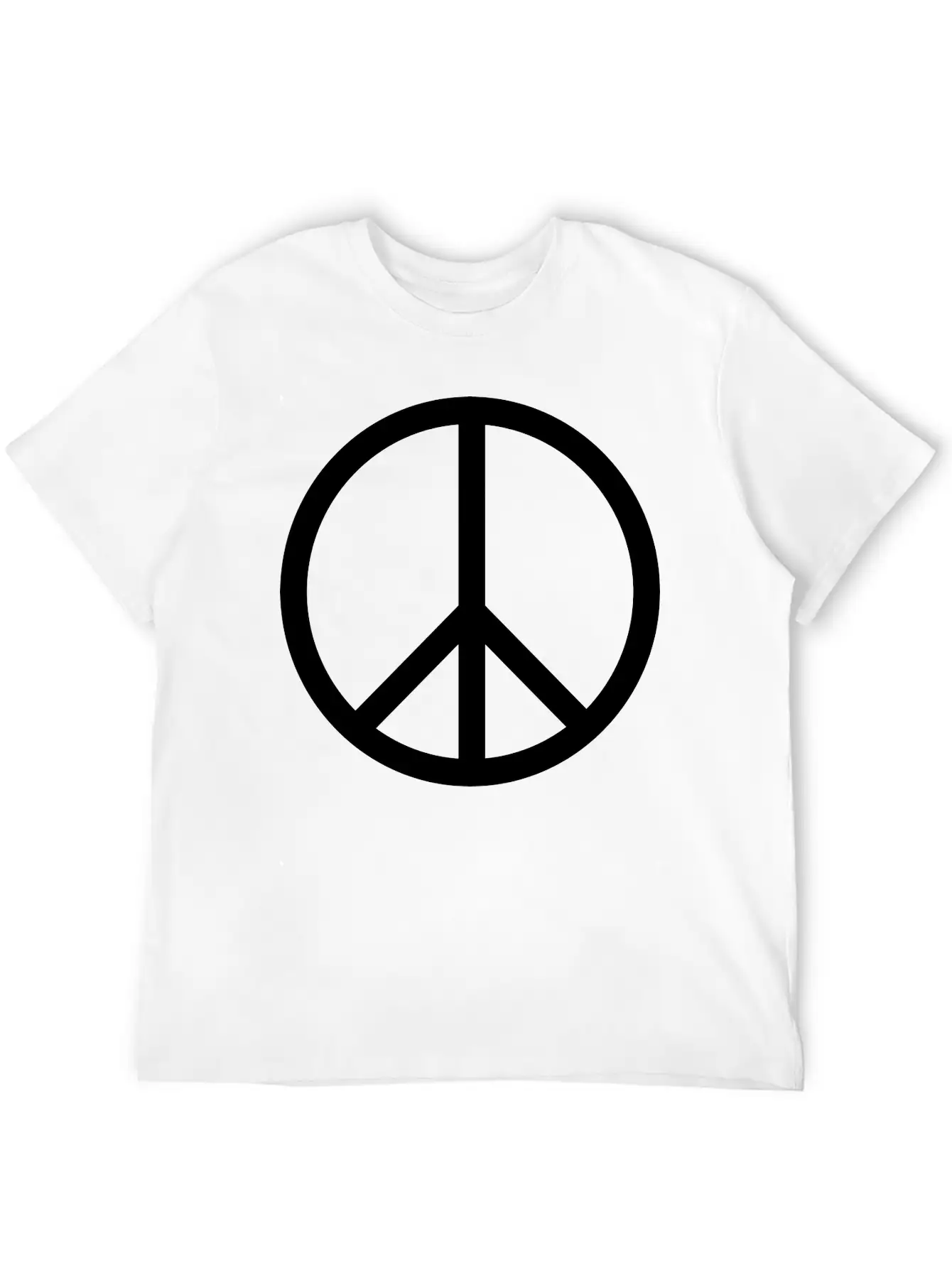 Peace Symbol (vector) Relaxed Everyday Tee – Lightweight And Durable Cotton