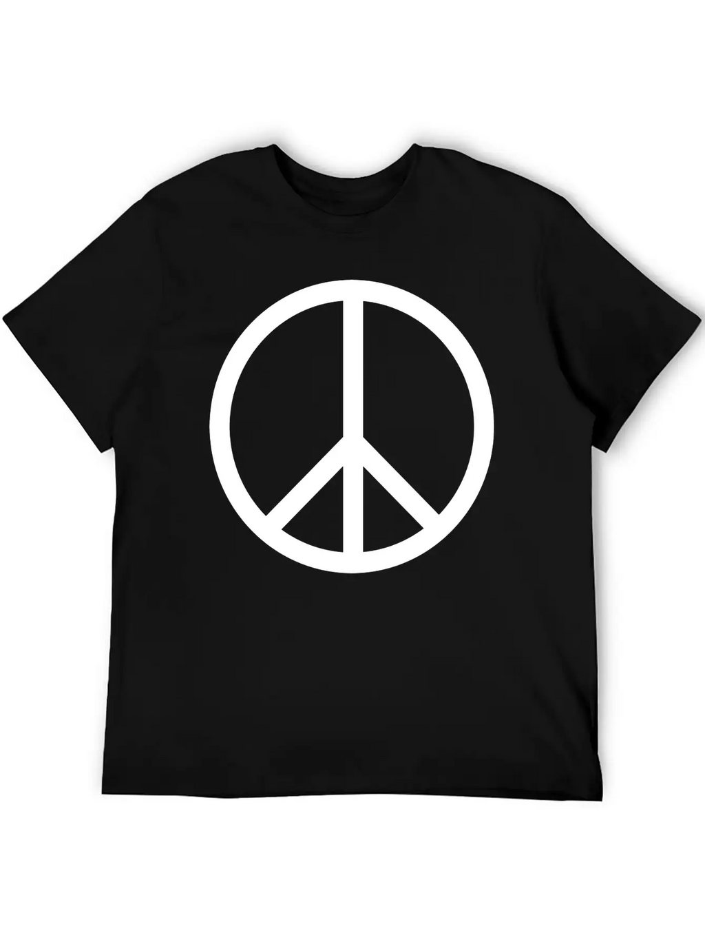 Peace Symbol (vector) Relaxed Everyday Tee – Lightweight And Durable Cotton