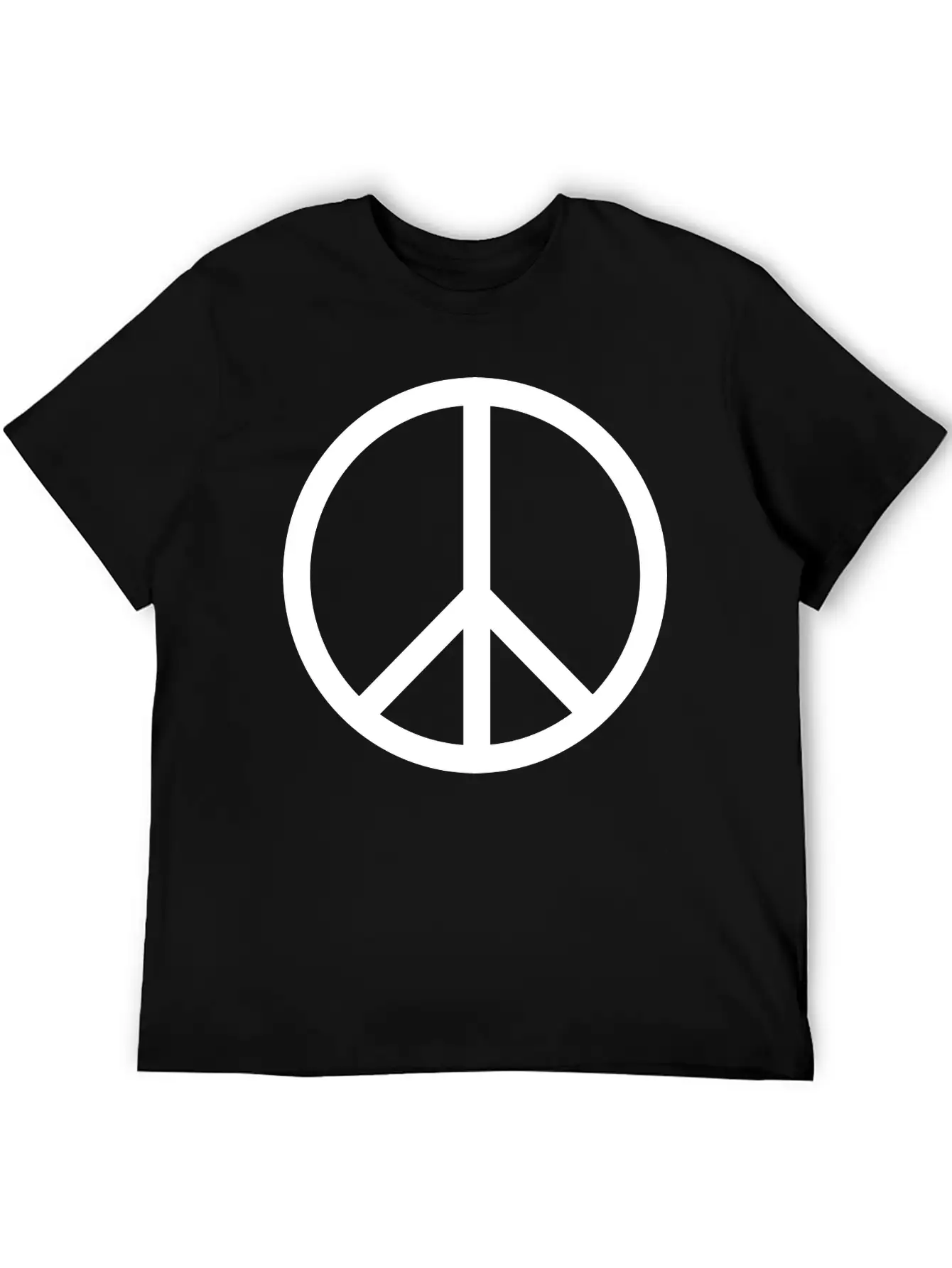 Peace Symbol (vector) Relaxed Everyday Tee – Lightweight And Durable Cotton