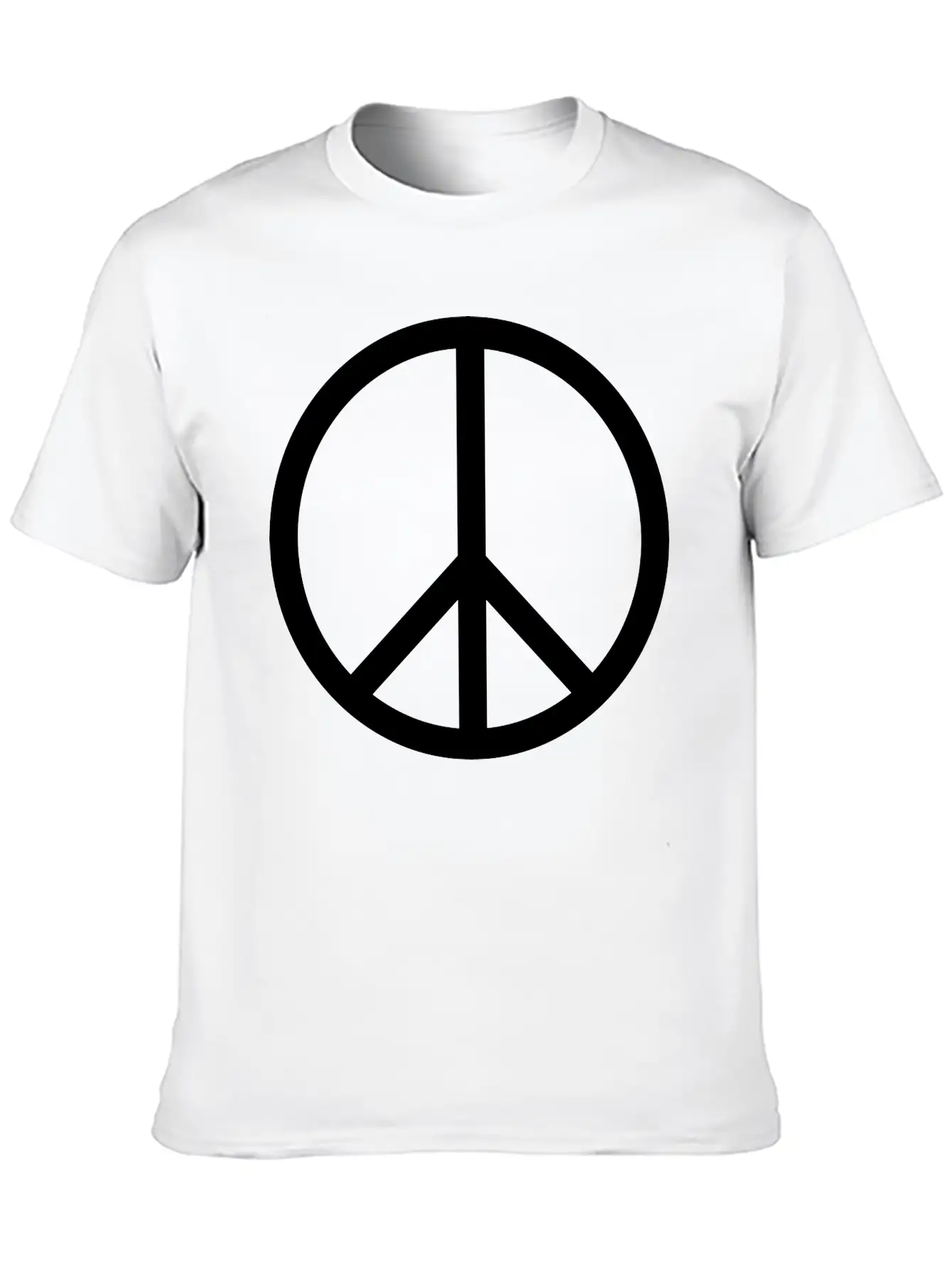 Peace Symbol (vector) Relaxed Everyday Tee – Lightweight And Durable Cotton