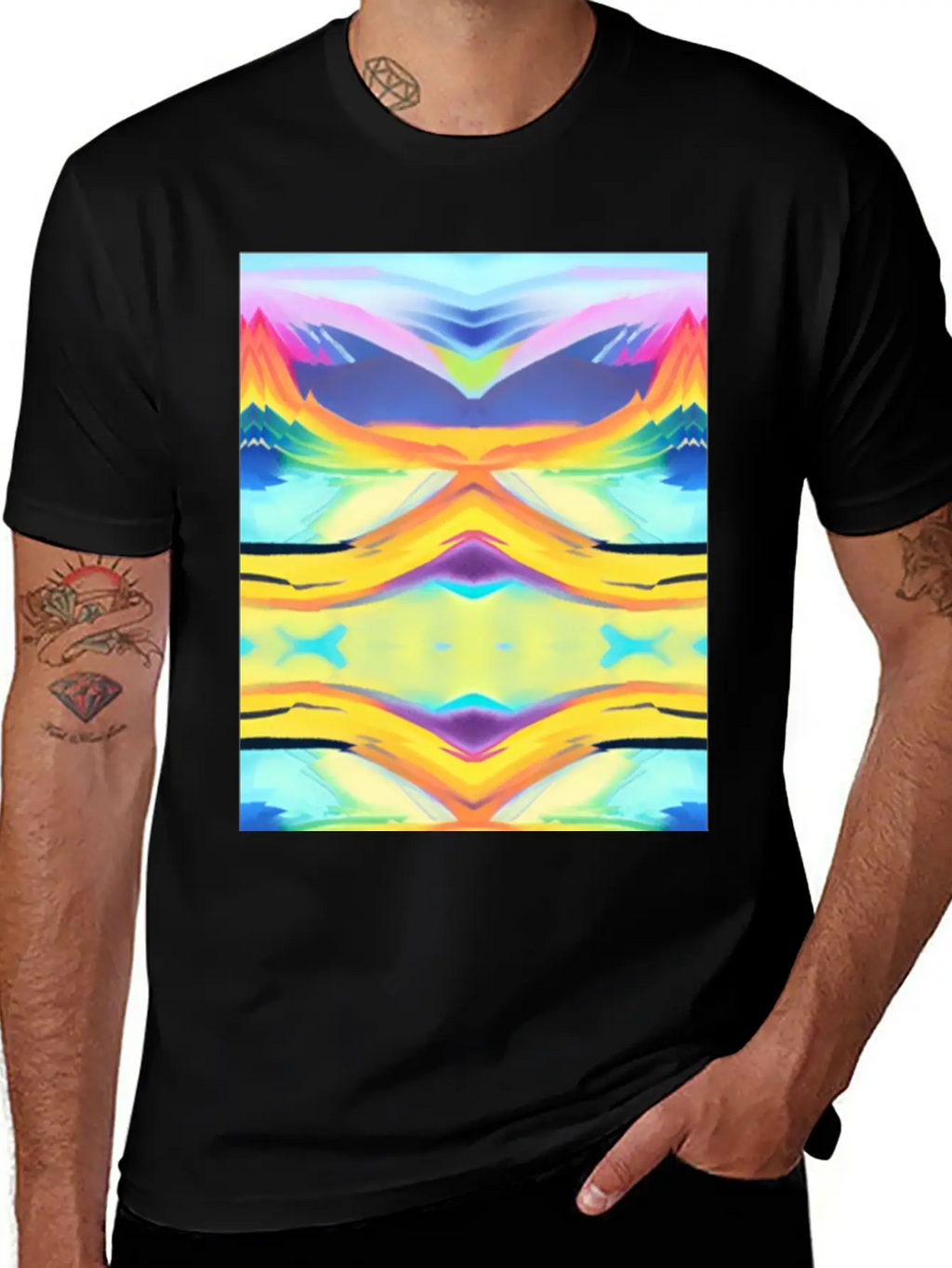 Peaceful Sunrise Basic Graphic T-Shirt – Daily Comfort In Soft Cotton