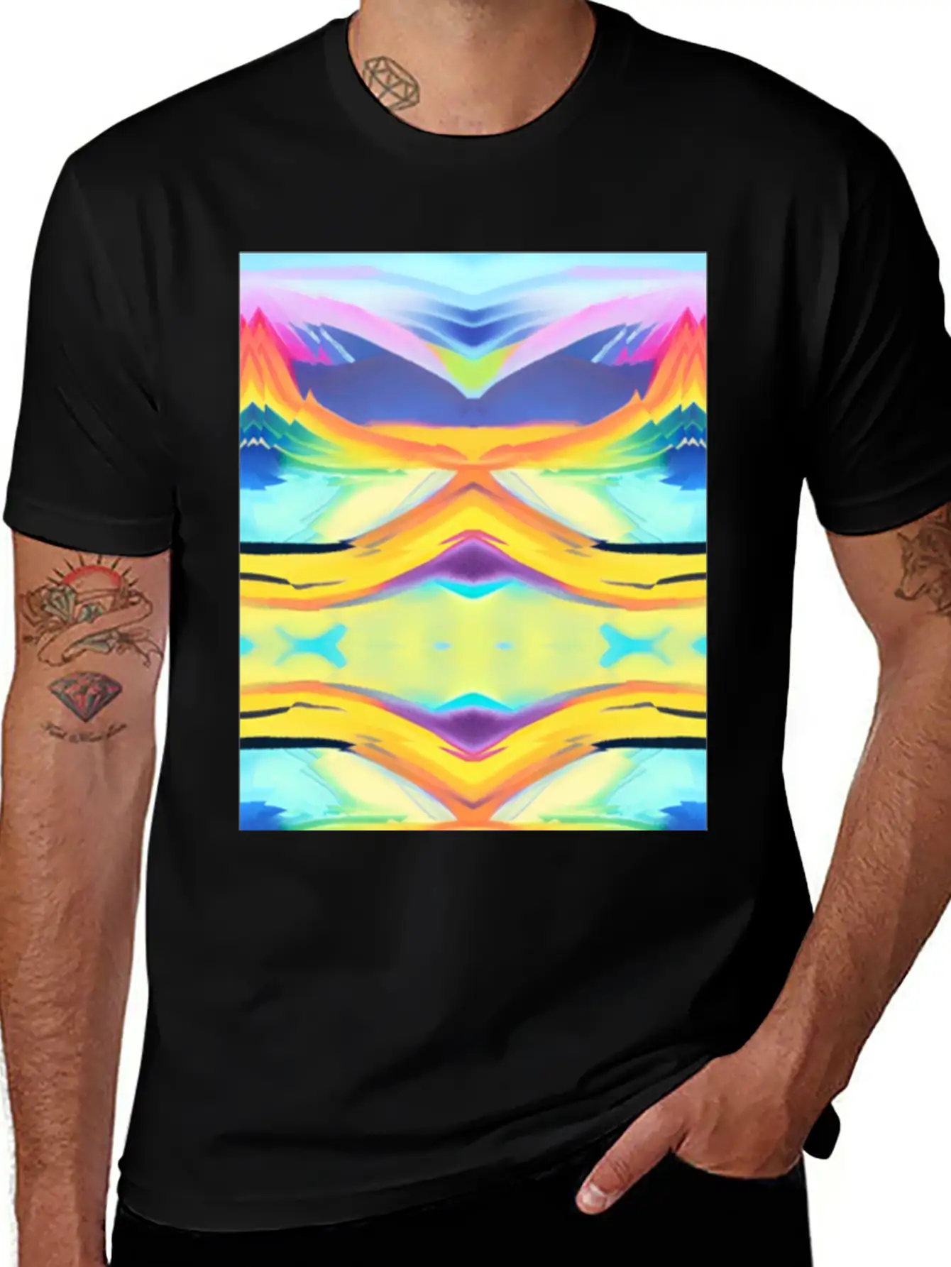 Peaceful Sunrise Basic Graphic T-Shirt – Daily Comfort In Soft Cotton