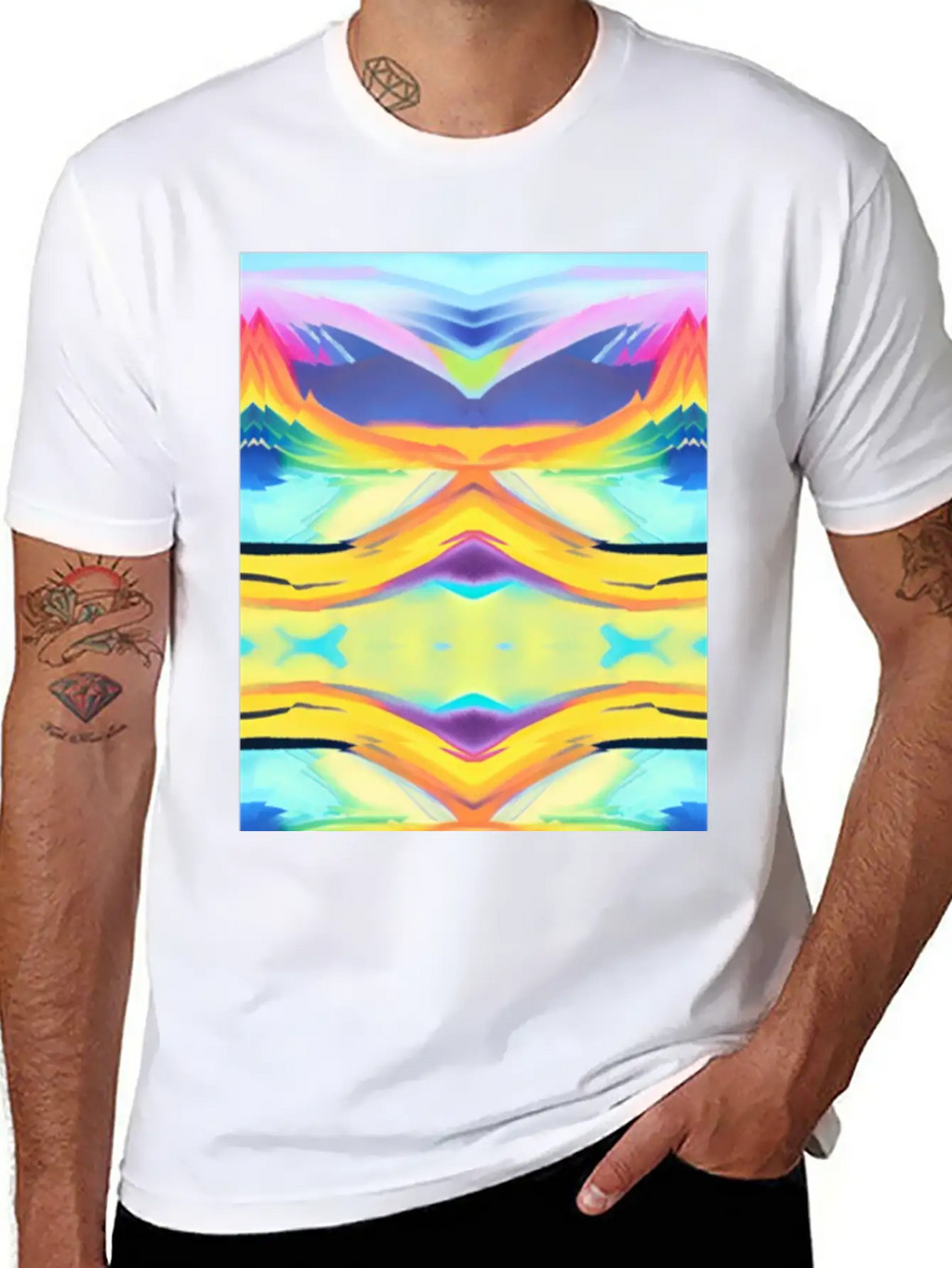 Peaceful Sunrise Basic Graphic T-Shirt – Daily Comfort In Soft Cotton