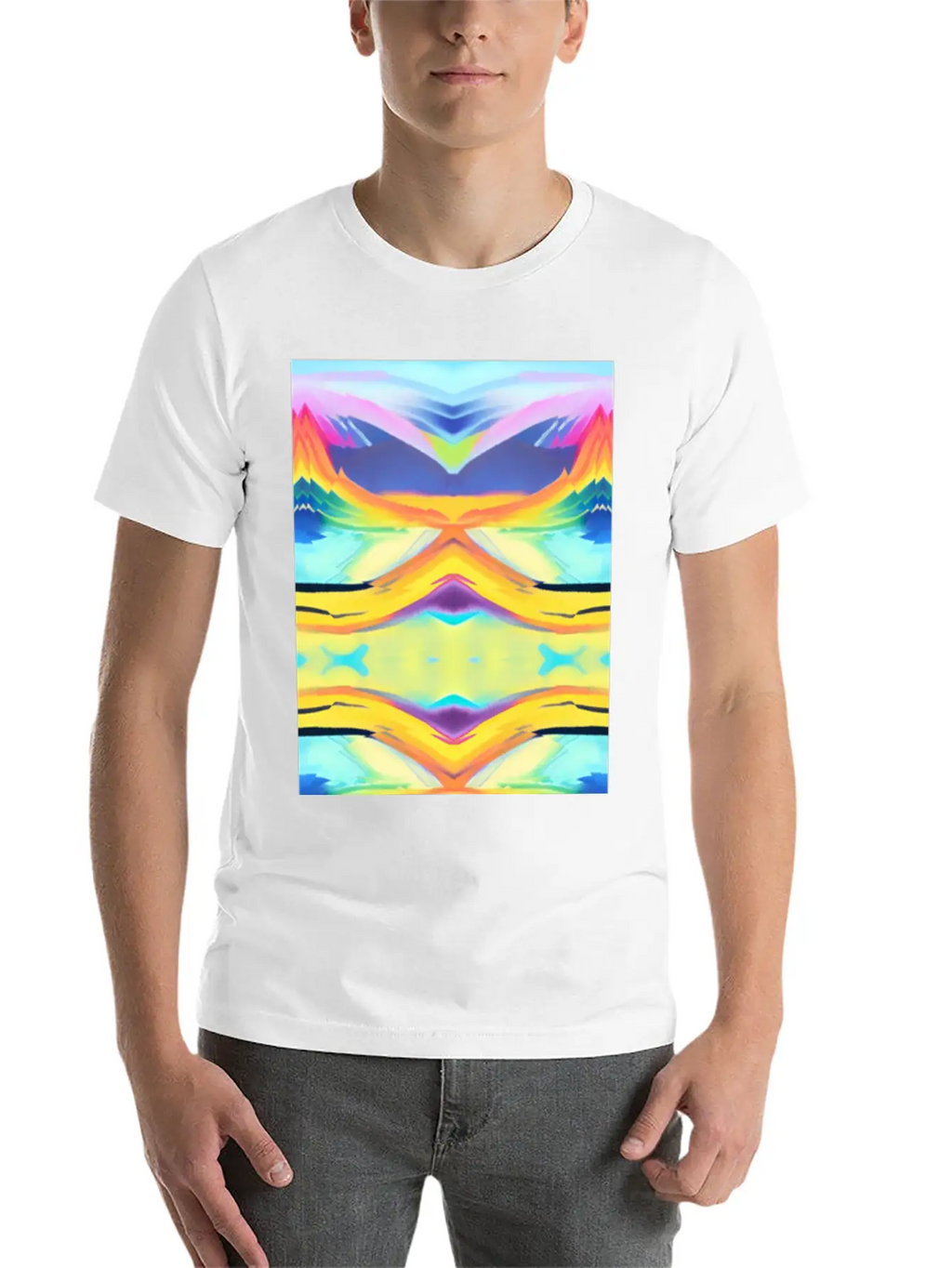 Peaceful Sunrise Basic Graphic T-Shirt – Daily Comfort In Soft Cotton