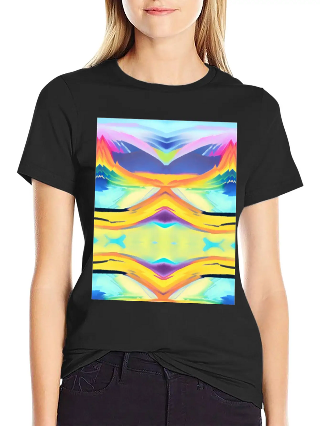 Peaceful Sunrise Basic Graphic T-Shirt – Daily Comfort In Soft Cotton