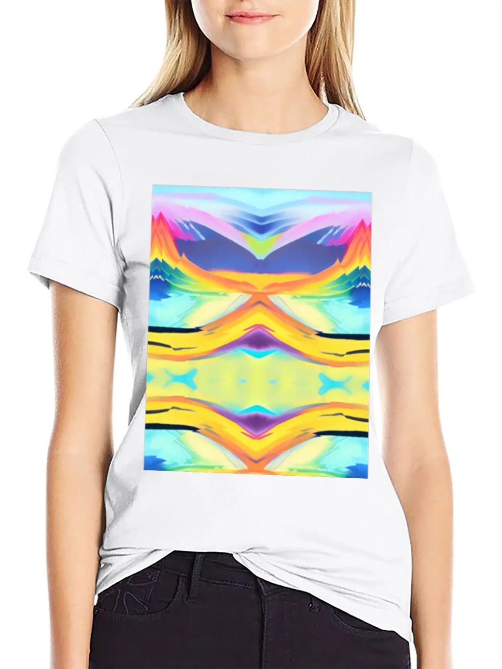 Peaceful Sunrise Basic Graphic T-Shirt – Daily Comfort In Soft Cotton
