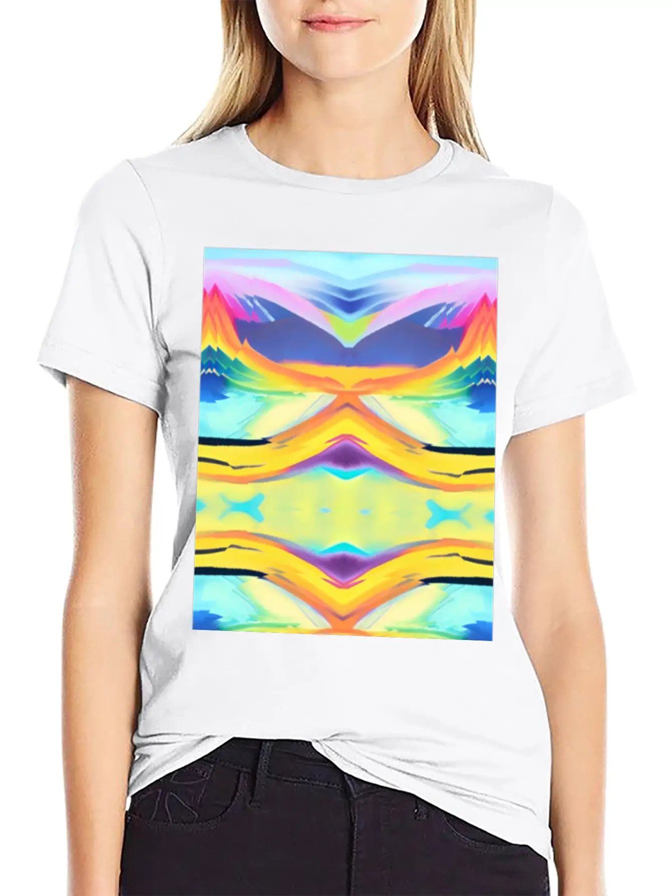 Peaceful Sunrise Basic Graphic T-Shirt – Daily Comfort In Soft Cotton