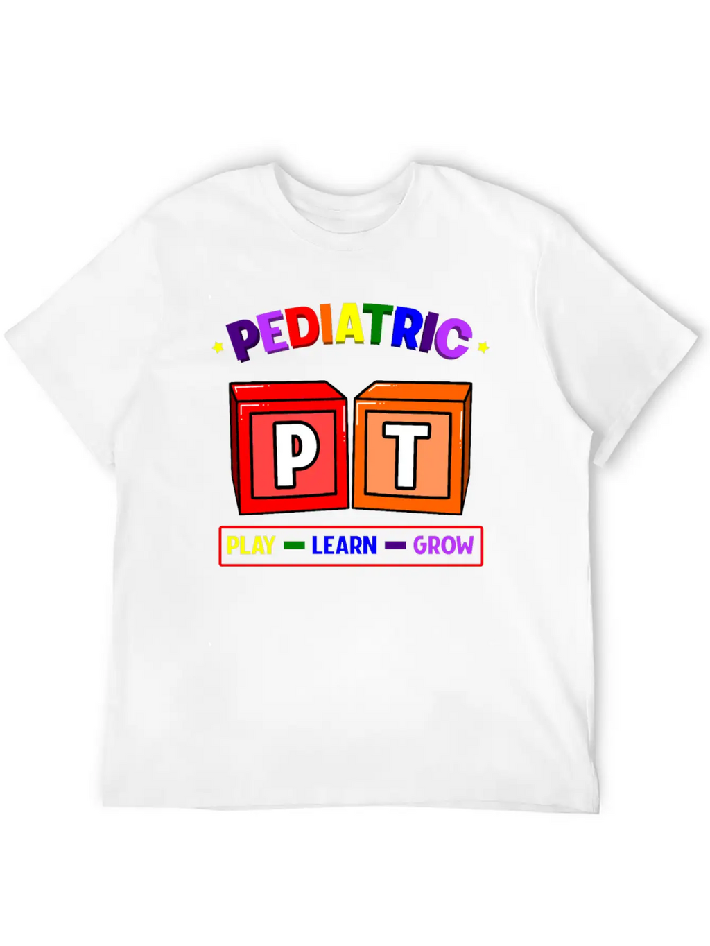 Pediatric PT Play Learn Grow Classic Cotton Tee – Unisex Comfort For Any Season