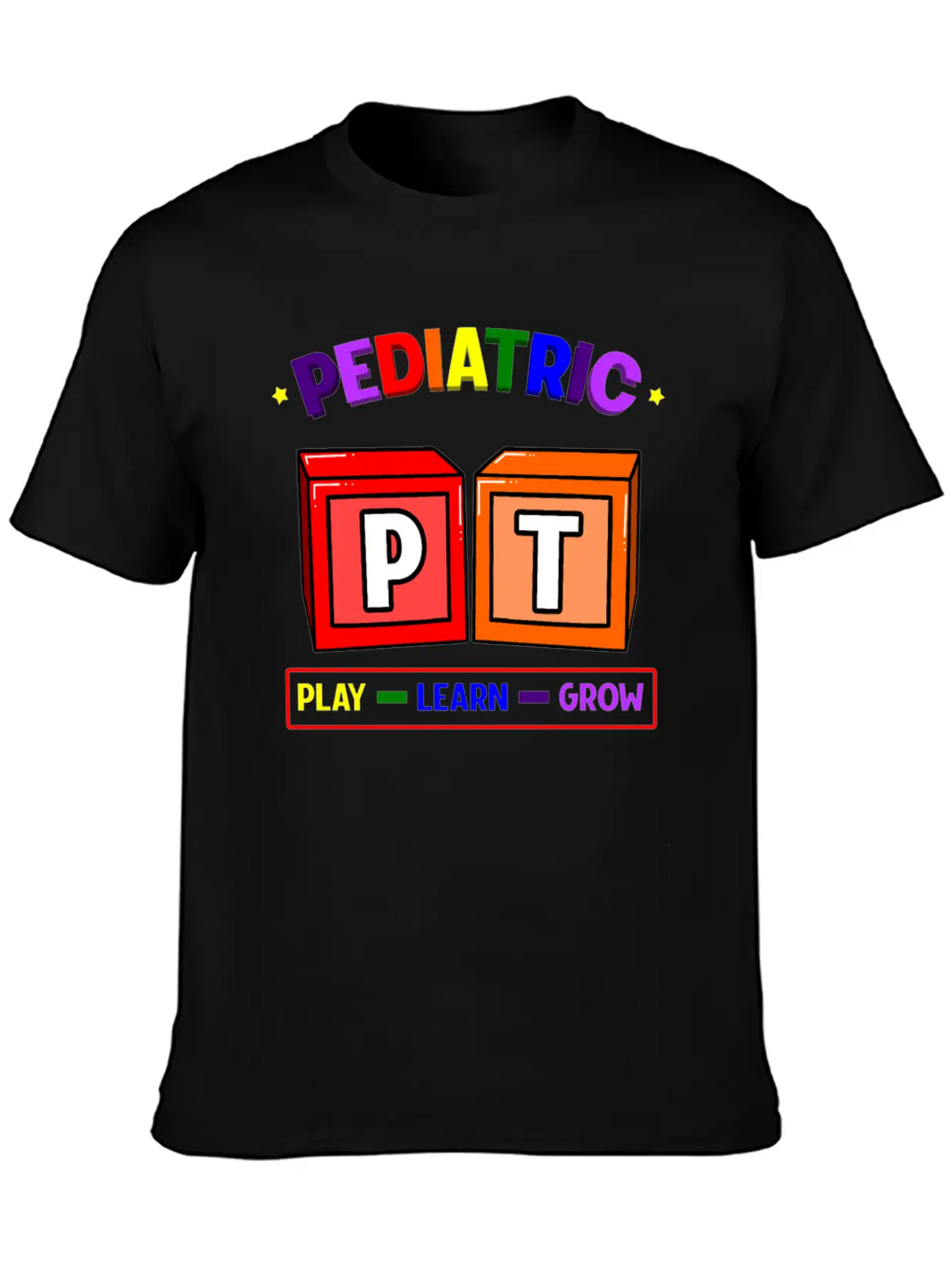 Pediatric PT Play Learn Grow Classic Cotton Tee – Unisex Comfort For Any Season
