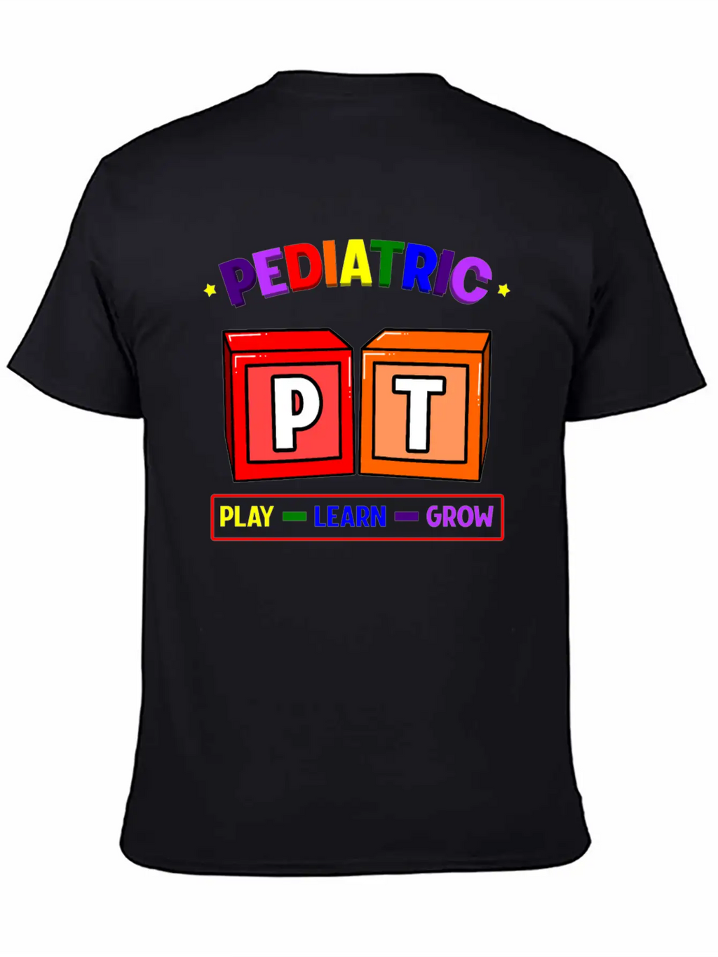 Pediatric PT Play Learn Grow Classic Cotton Tee – Unisex Comfort For Any Season