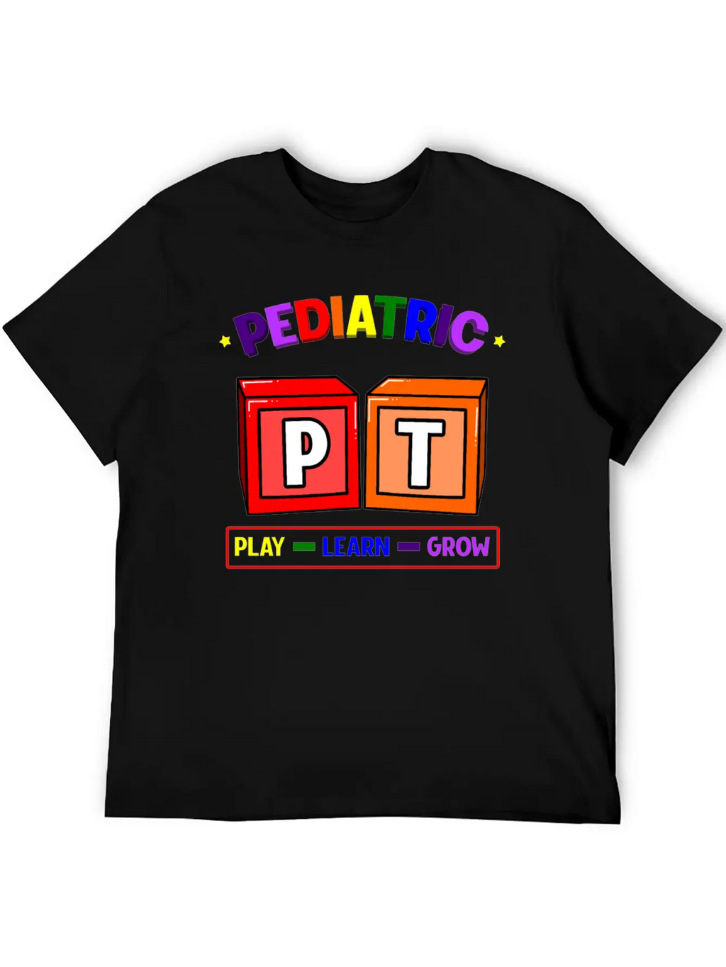 Pediatric PT Play Learn Grow Classic Cotton Tee – Unisex Comfort For Any Season