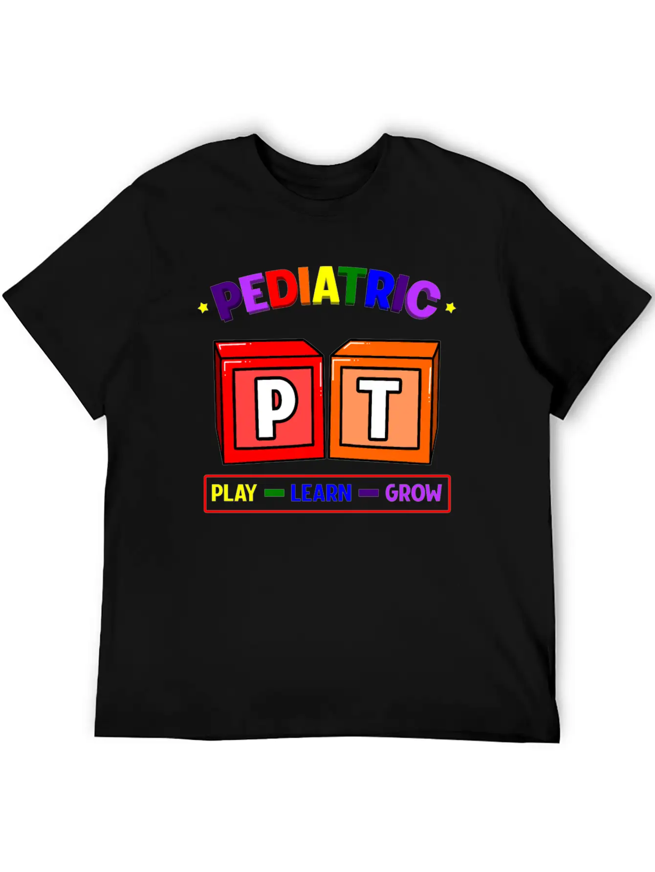 Pediatric PT Play Learn Grow Classic Cotton Tee – Unisex Comfort For Any Season
