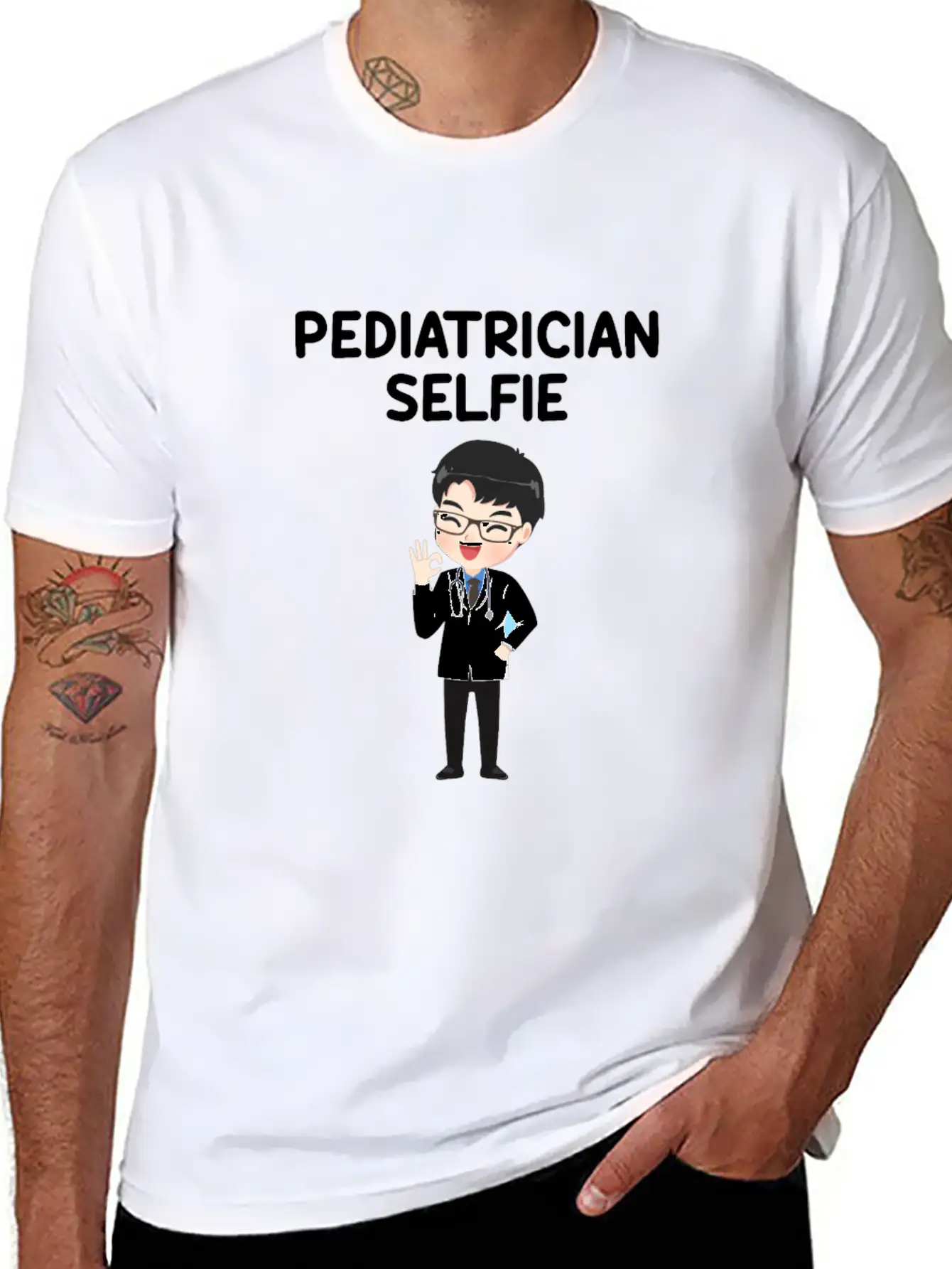 Pediatrician Children Doctor Medicine Gift Essential Cotton Tee For Daily Outfits – Unisex Style