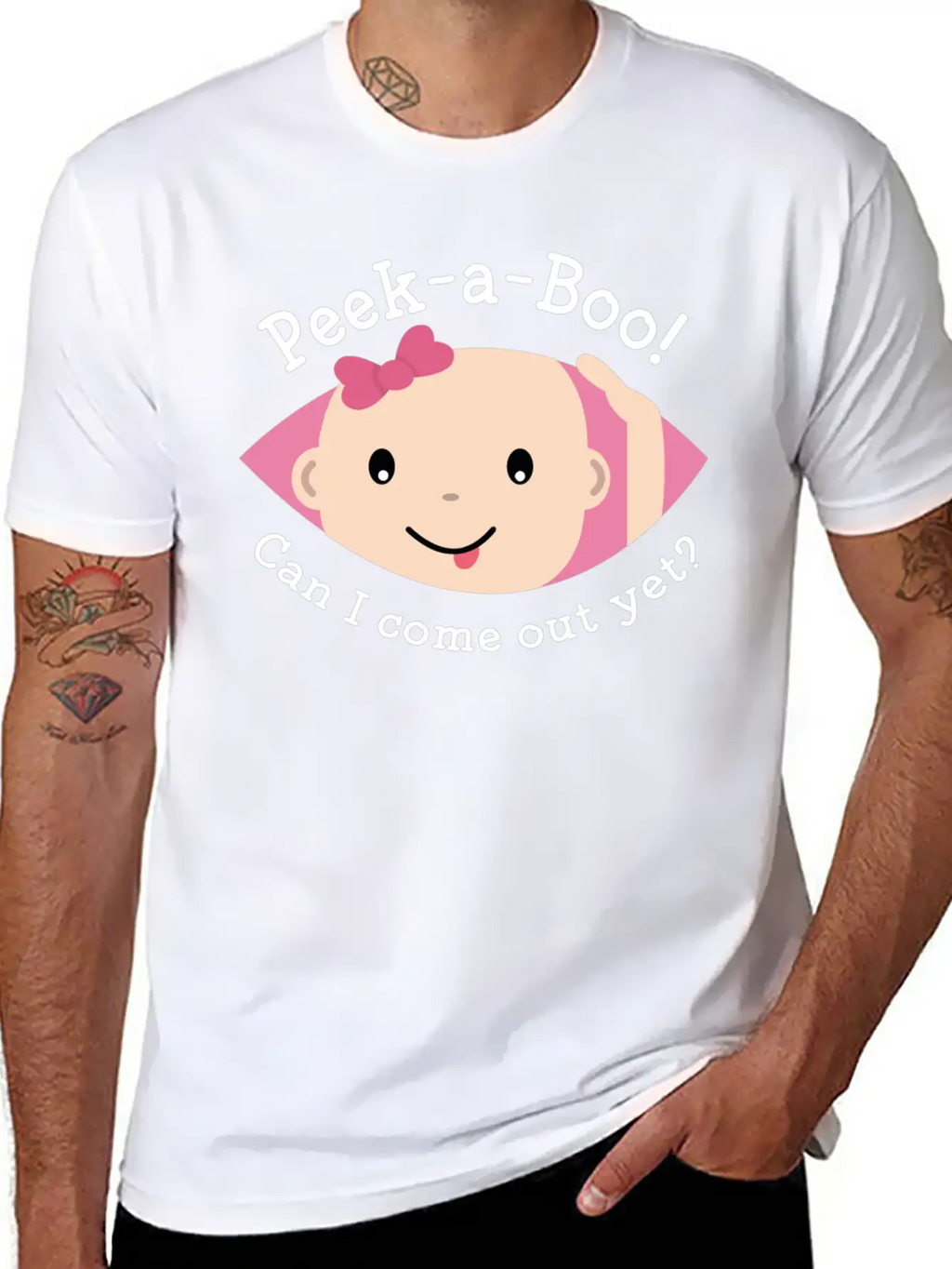 Peek-A-Boo Timeless Short Sleeve Tee – Comfy And Minimalist Design