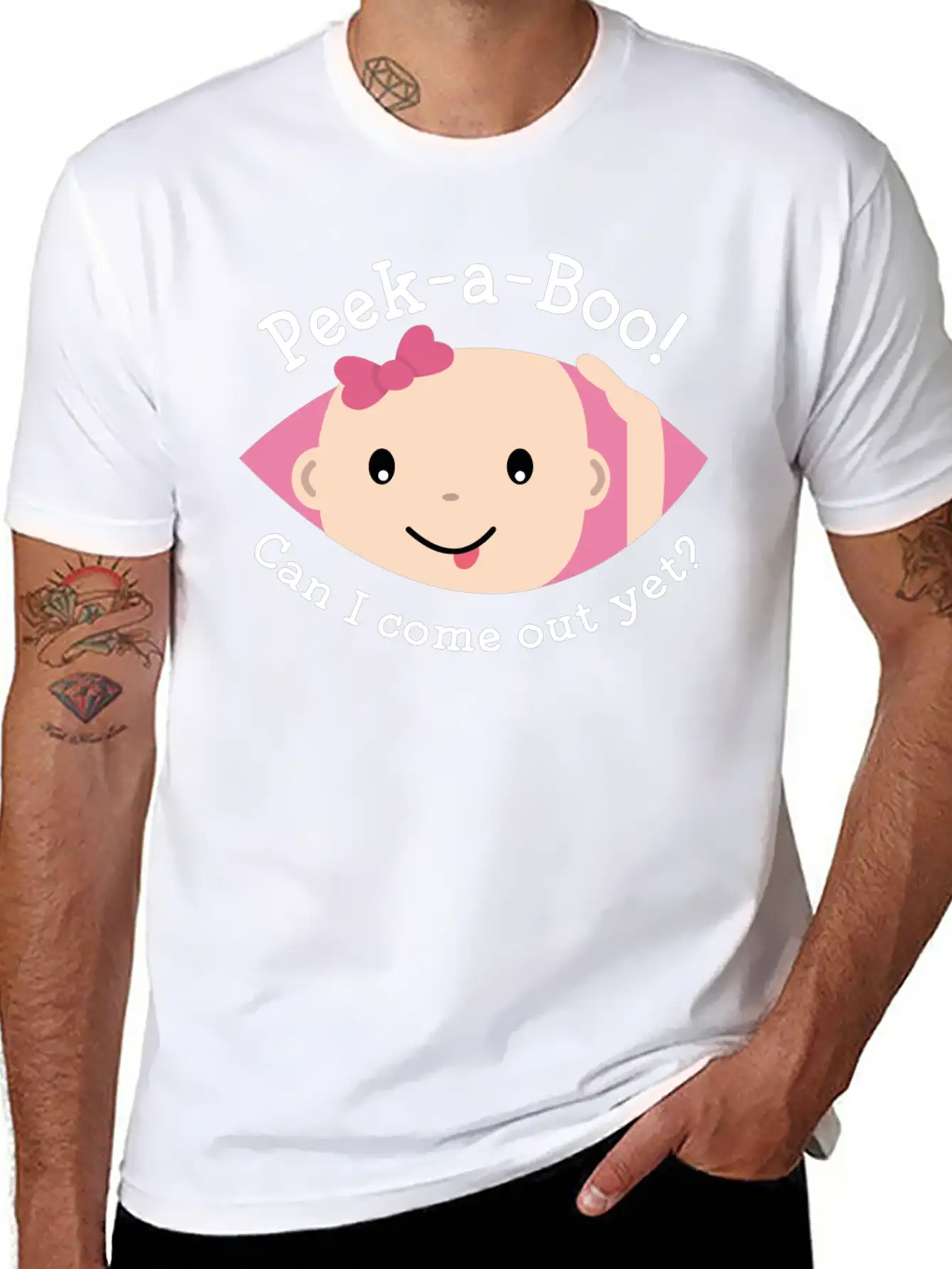 Peek-A-Boo Timeless Short Sleeve Tee – Comfy And Minimalist Design