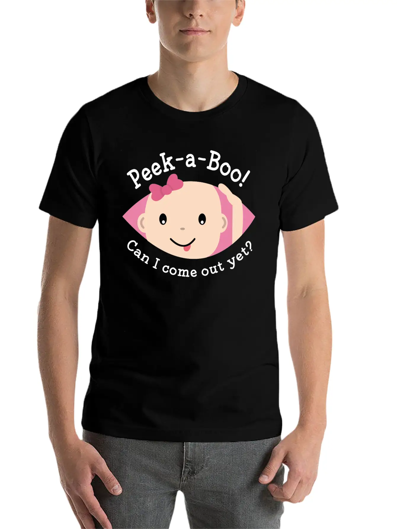 Peek-A-Boo Timeless Short Sleeve Tee – Comfy And Minimalist Design