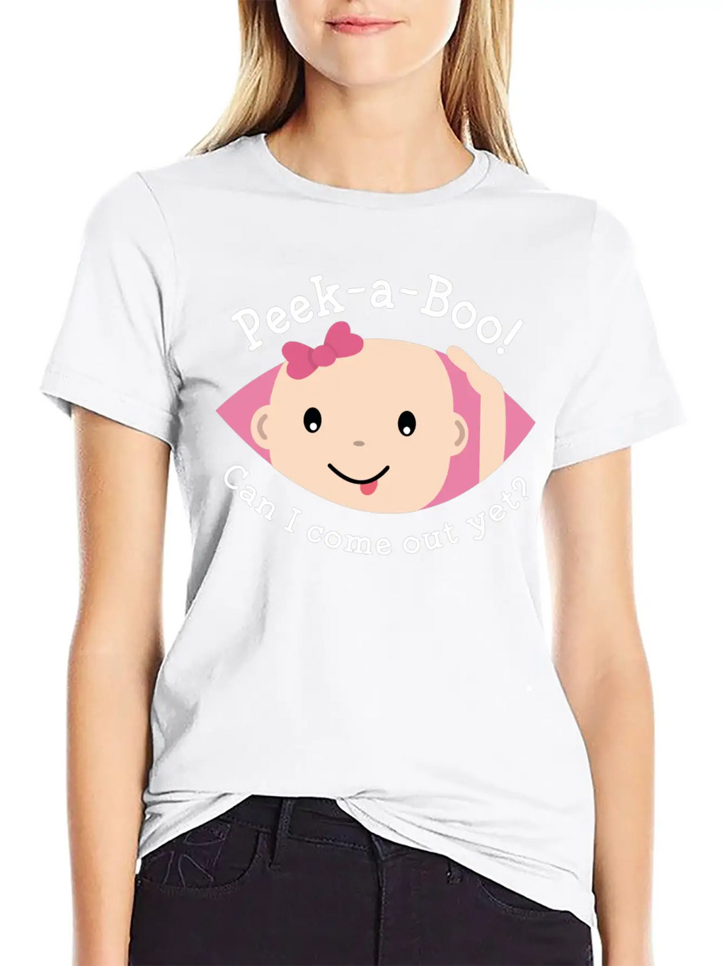Peek-A-Boo Timeless Short Sleeve Tee – Comfy And Minimalist Design