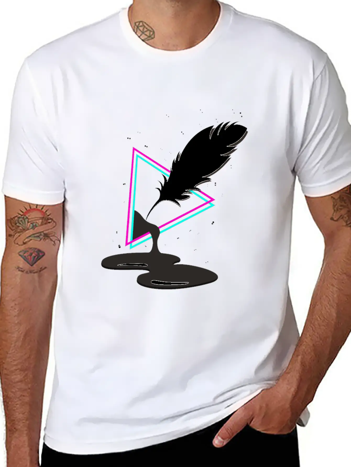 Pen Ink Unisex Casual T-Shirt – Clean Design For Daily Comfort