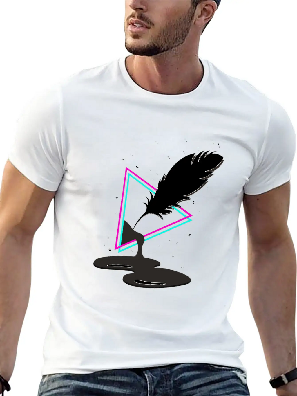 Pen Ink Unisex Casual T-Shirt – Clean Design For Daily Comfort