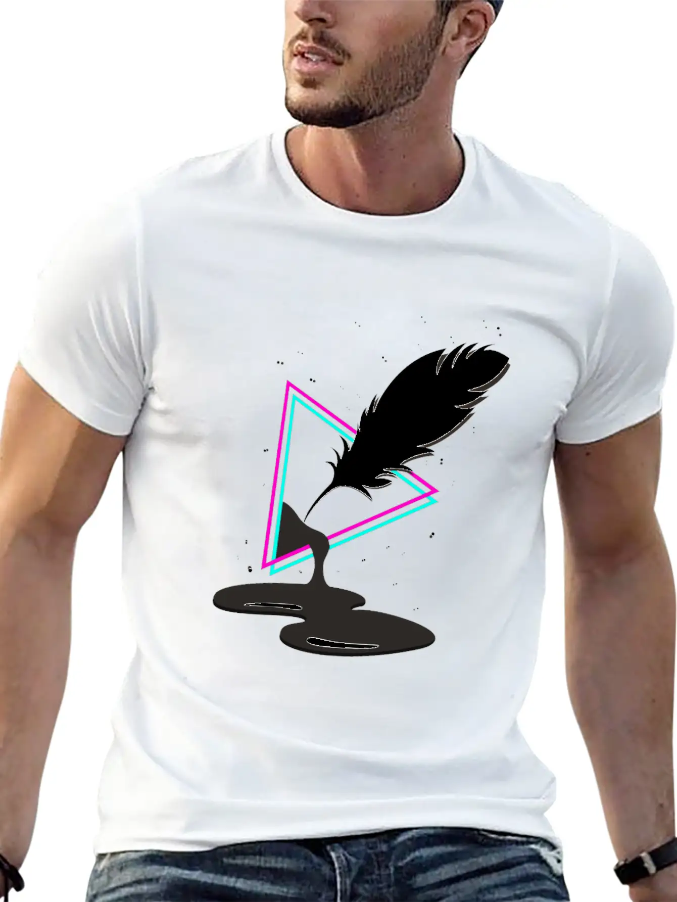 Pen Ink Unisex Casual T-Shirt – Clean Design For Daily Comfort