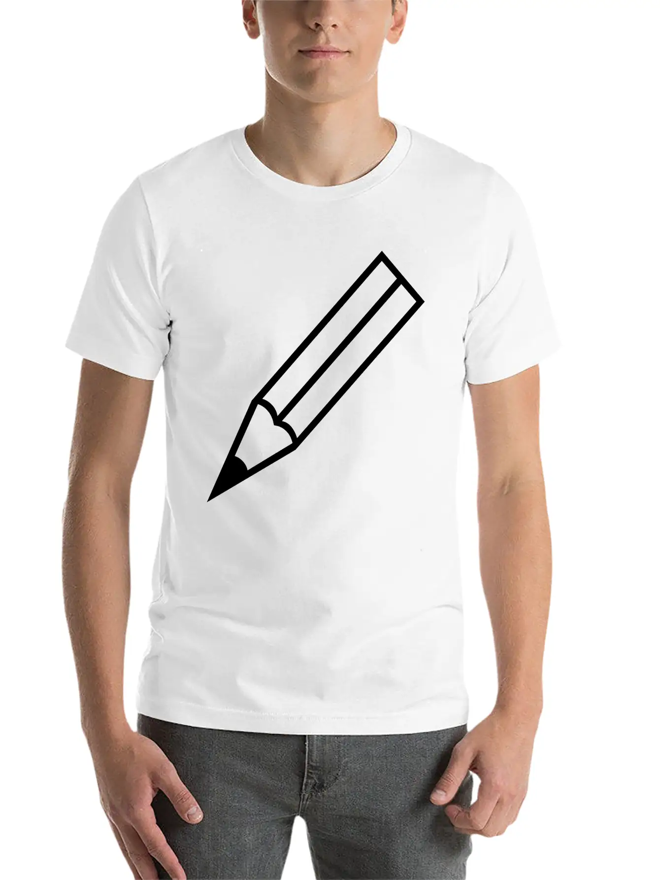 Pencil Essential Cotton Tee For Daily Outfits – Unisex Style