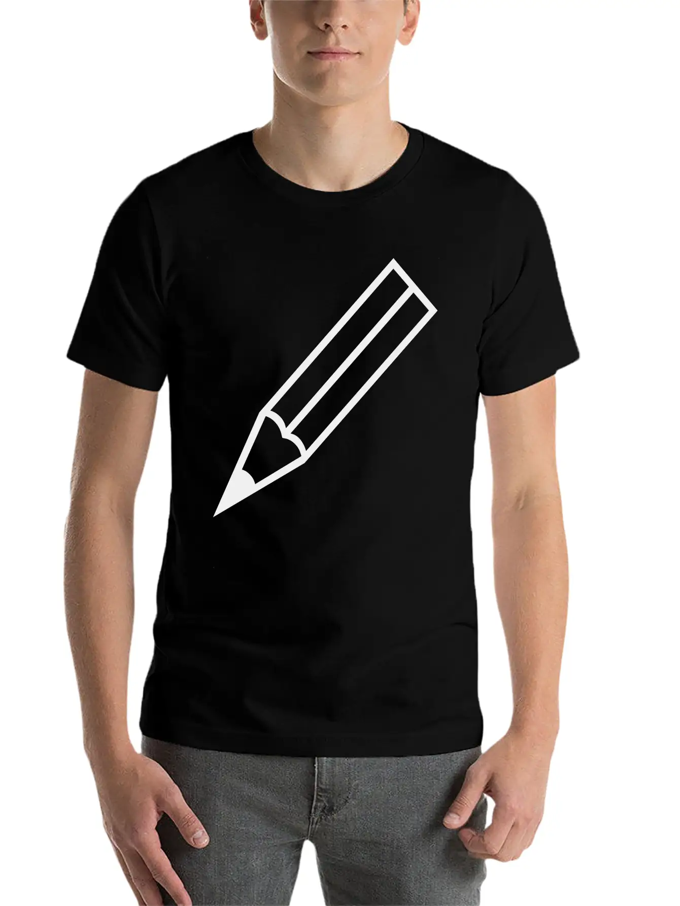 Pencil Essential Cotton Tee For Daily Outfits – Unisex Style