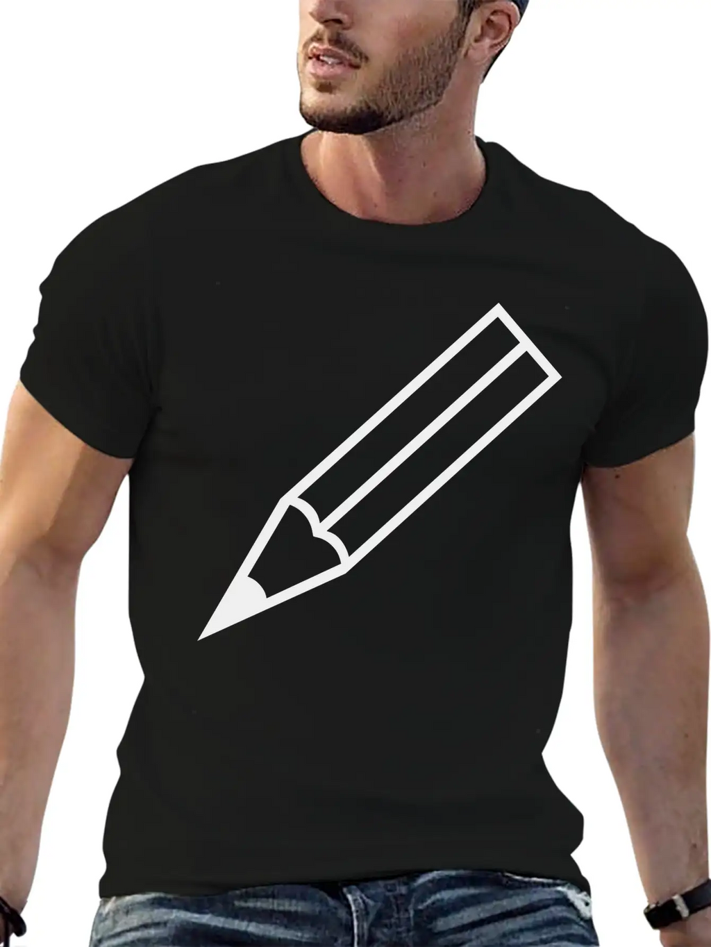 Pencil Essential Cotton Tee For Daily Outfits – Unisex Style