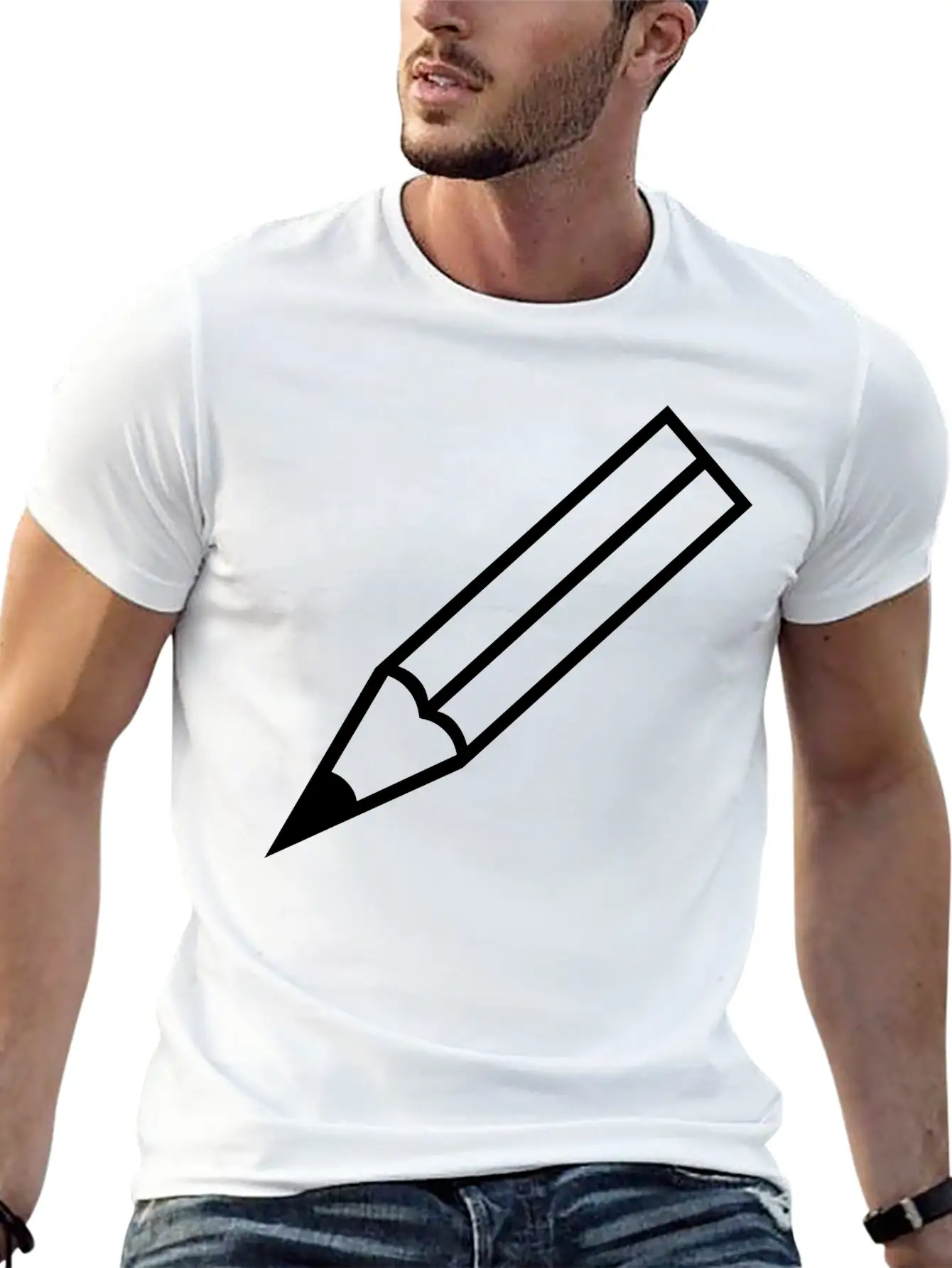 Pencil Essential Cotton Tee For Daily Outfits – Unisex Style