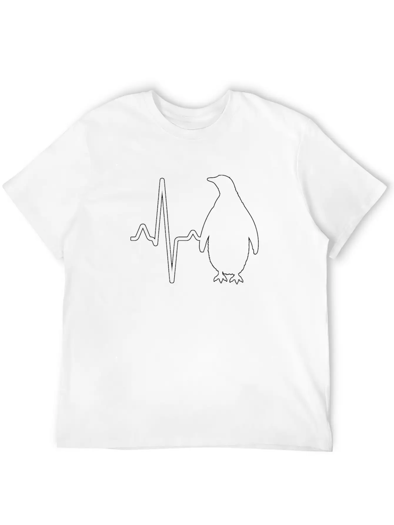 Penguin Heartbeat Classic Cotton Tee – Unisex Comfort For Any Season