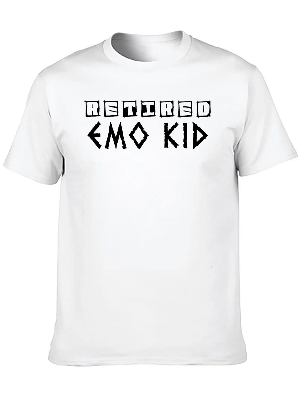 Pensionierter Emo Funny Emo Goth Punk Slogan Breathable Graphic T-Shirt – Perfect For Casual Days