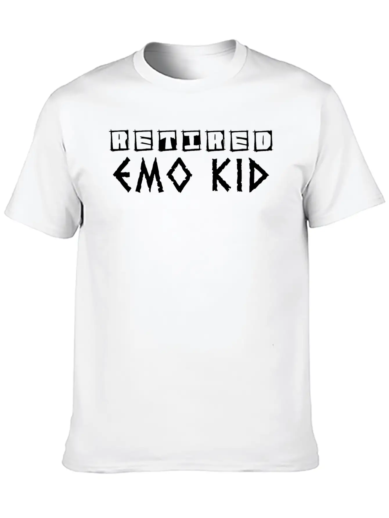 Pensionierter Emo Funny Emo Goth Punk Slogan Breathable Graphic T-Shirt – Perfect For Casual Days