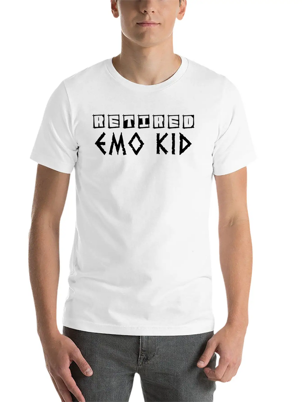 Pensionierter Emo Funny Emo Goth Punk Slogan Breathable Graphic T-Shirt – Perfect For Casual Days