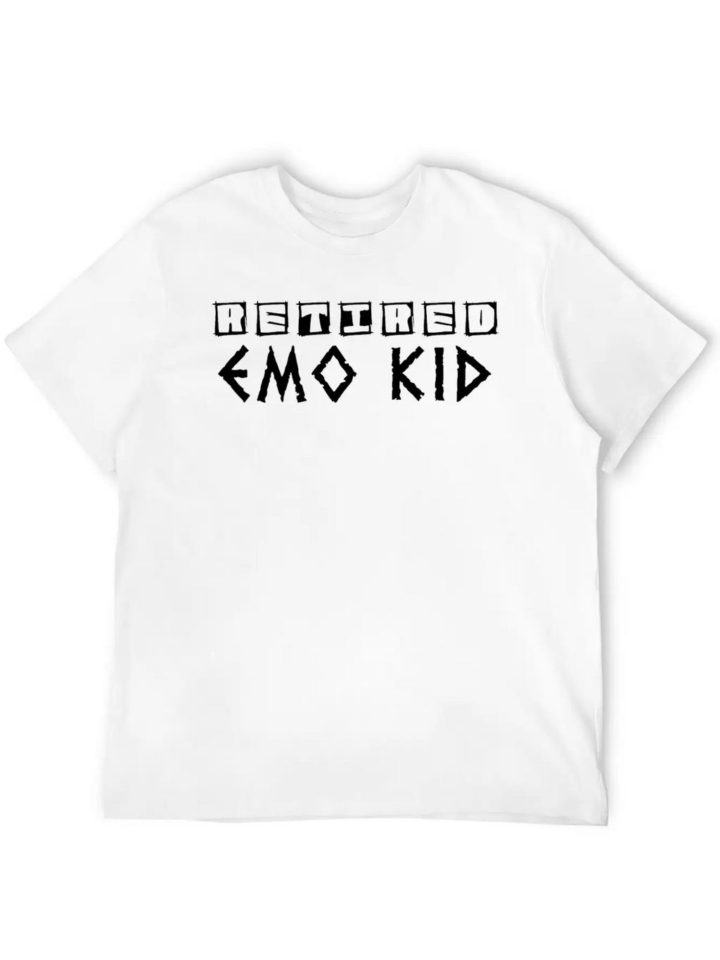 Pensionierter Emo Funny Emo Goth Punk Slogan Breathable Graphic T-Shirt – Perfect For Casual Days