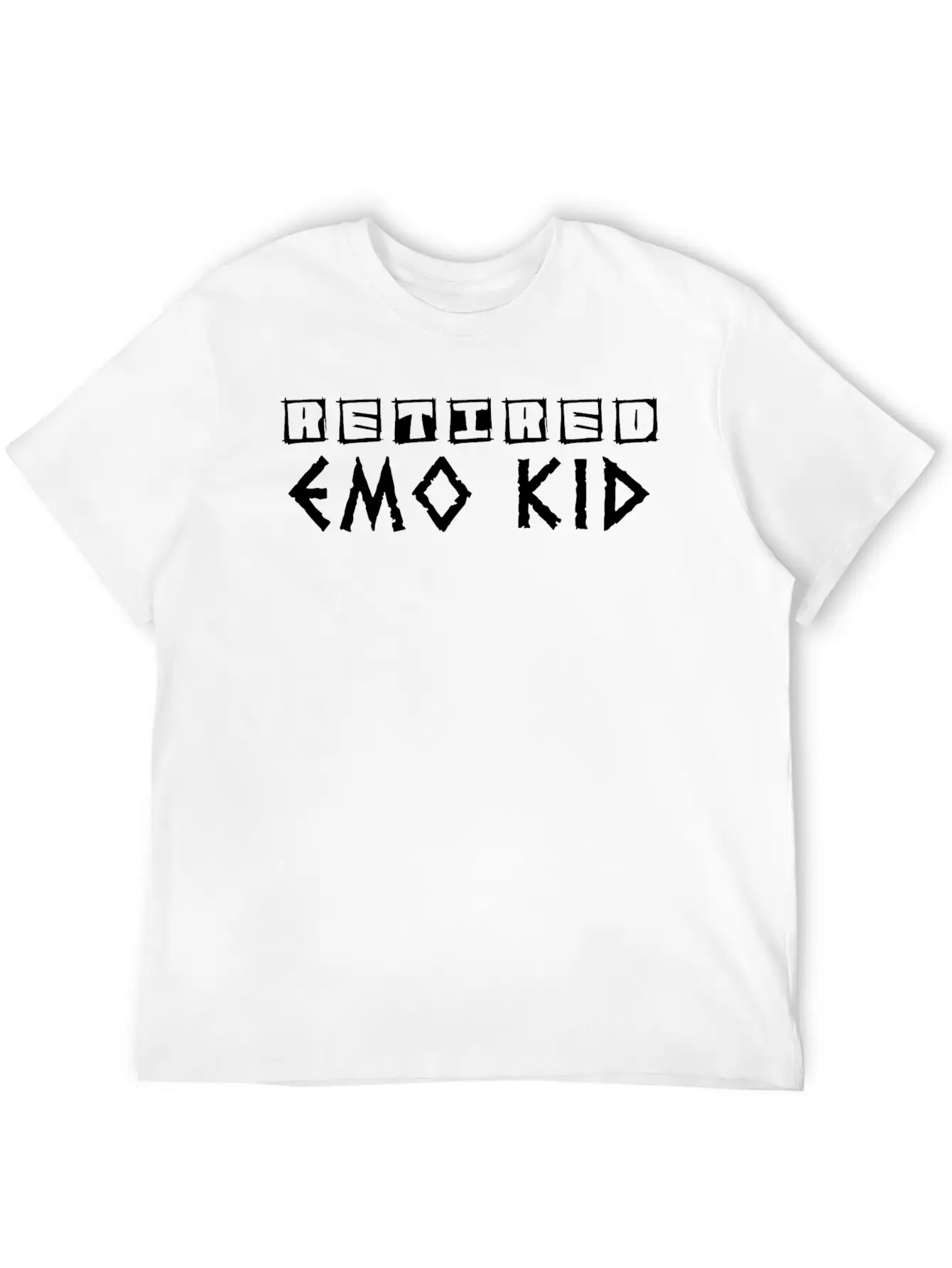 Pensionierter Emo Funny Emo Goth Punk Slogan Breathable Graphic T-Shirt – Perfect For Casual Days