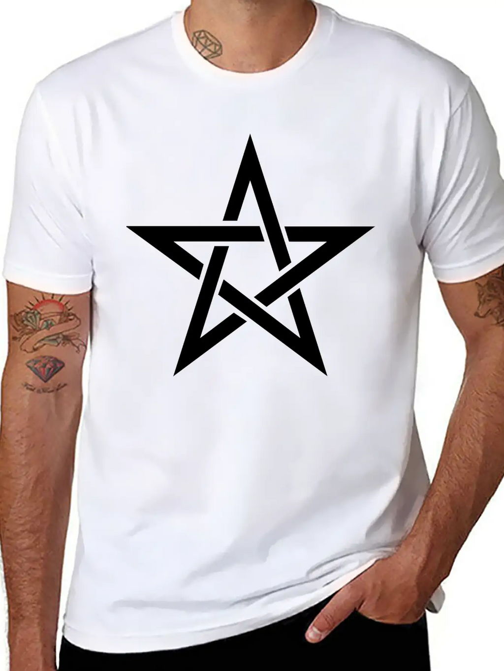 Pentagram Basic Graphic T-Shirt – Daily Comfort In Soft Cotton