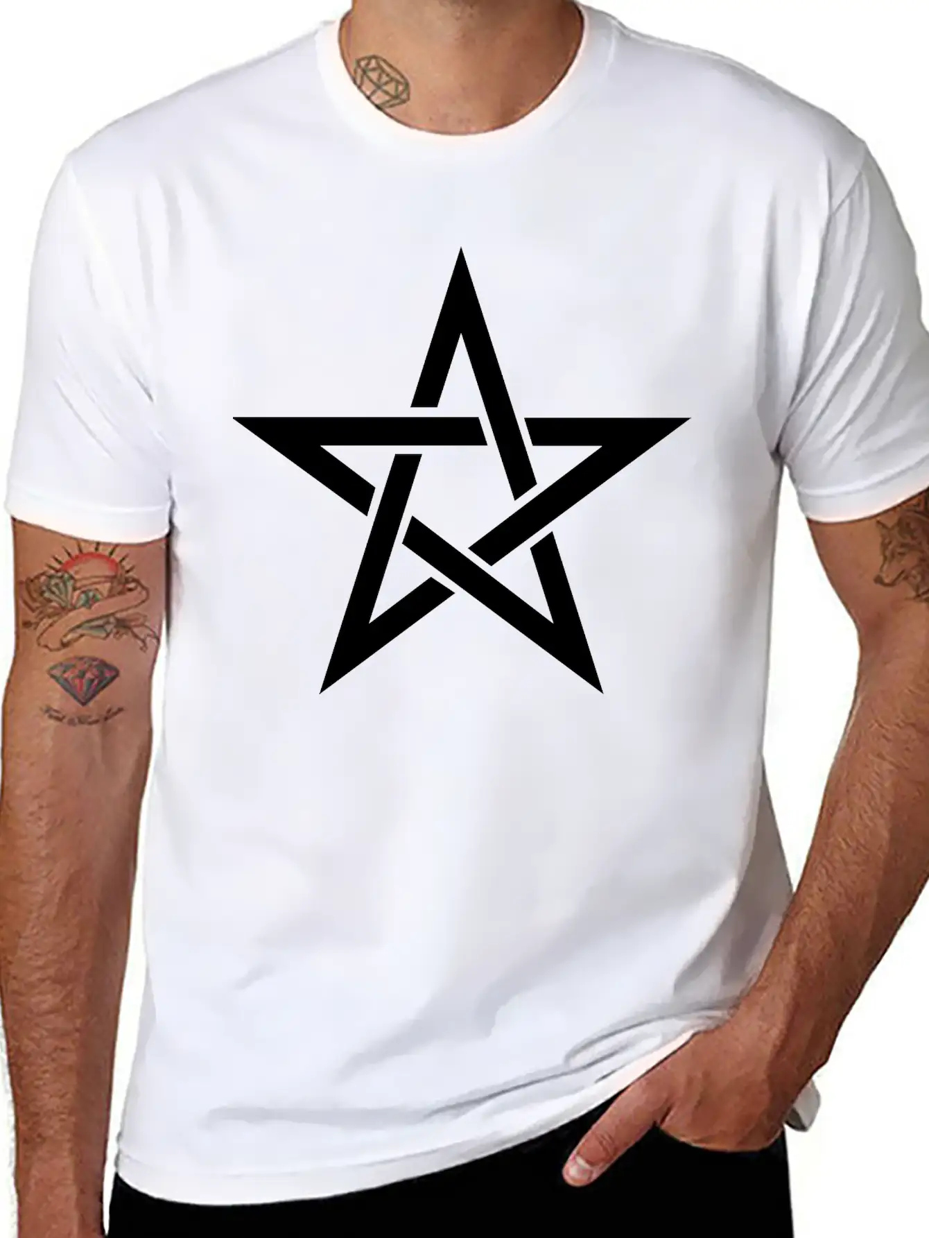Pentagram Basic Graphic T-Shirt – Daily Comfort In Soft Cotton