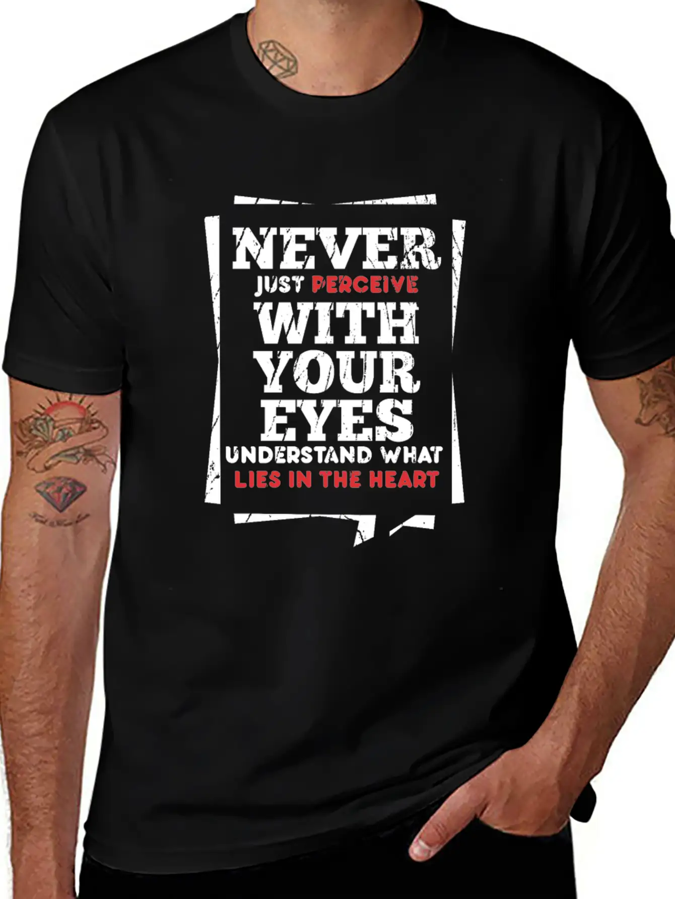 Perceive Essential Cotton Tee For Daily Outfits – Unisex Style
